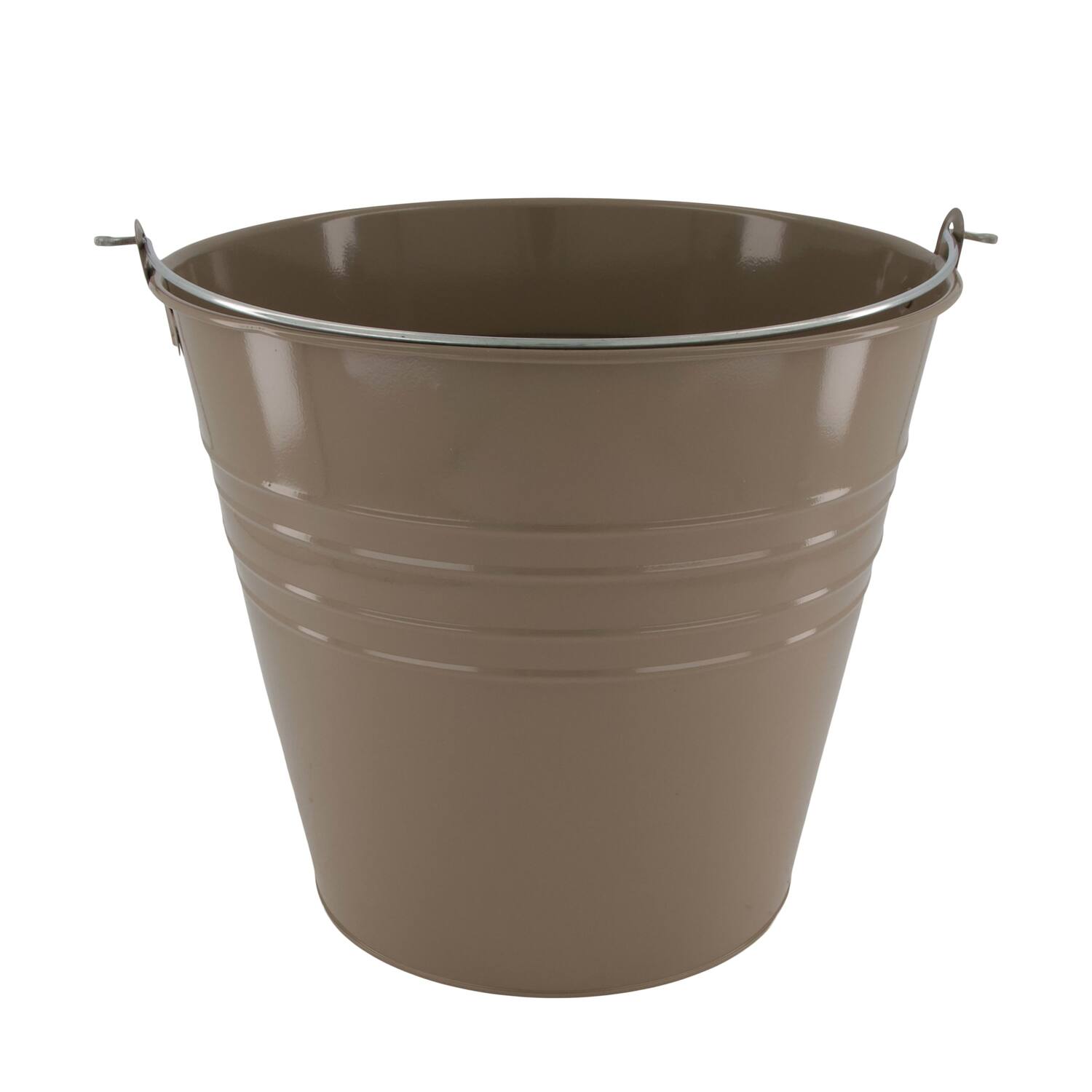 Bucket round metal with handle 30x30x27cm