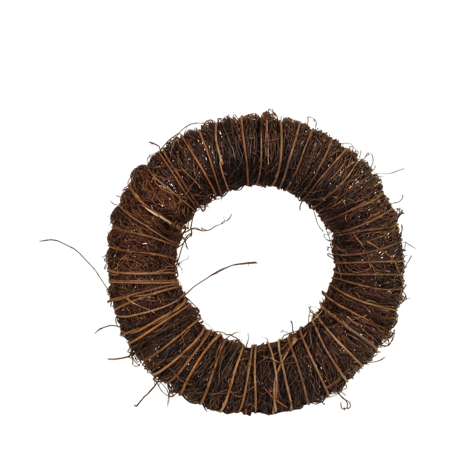 Wreath rattan 45x45x10cm - Natural