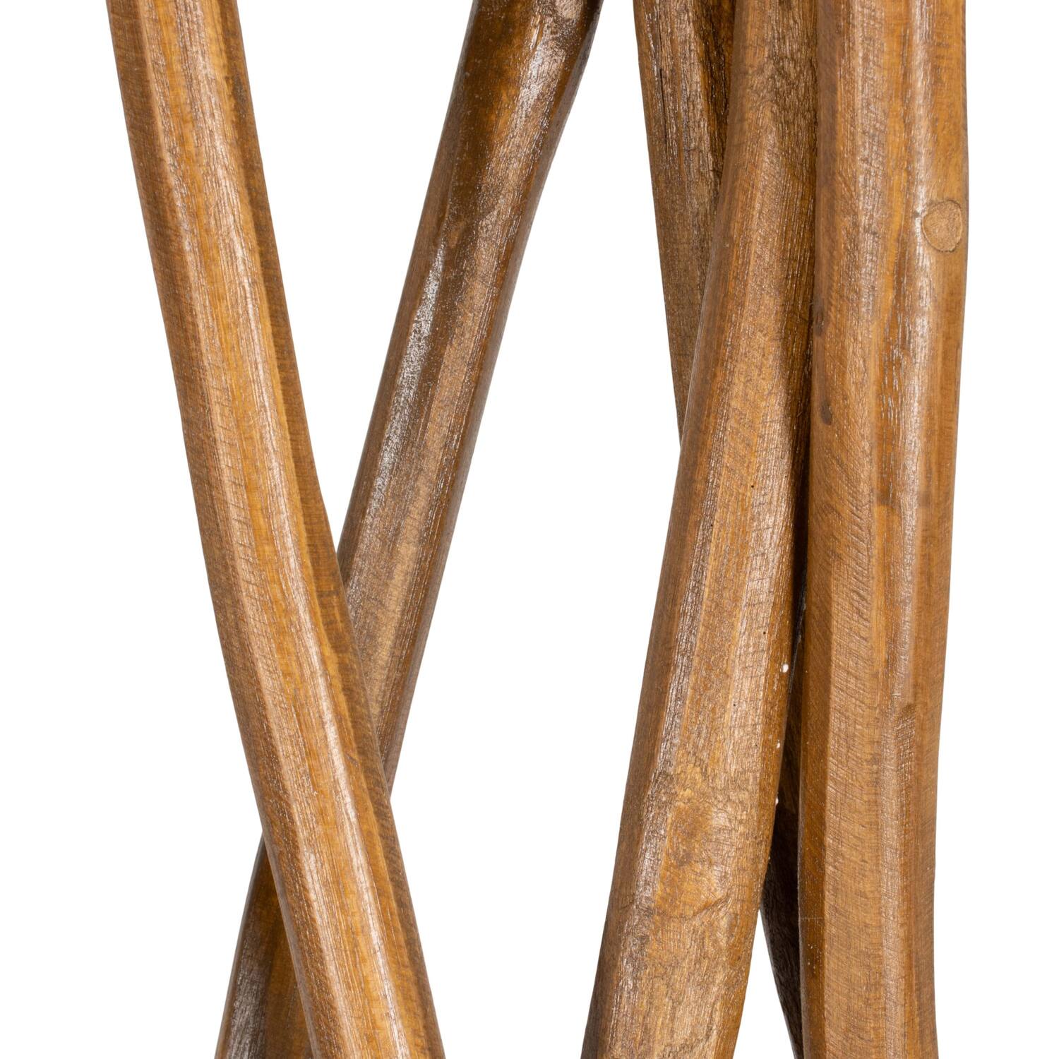 Divider teak wood on stand 118x20x160cm - Natural