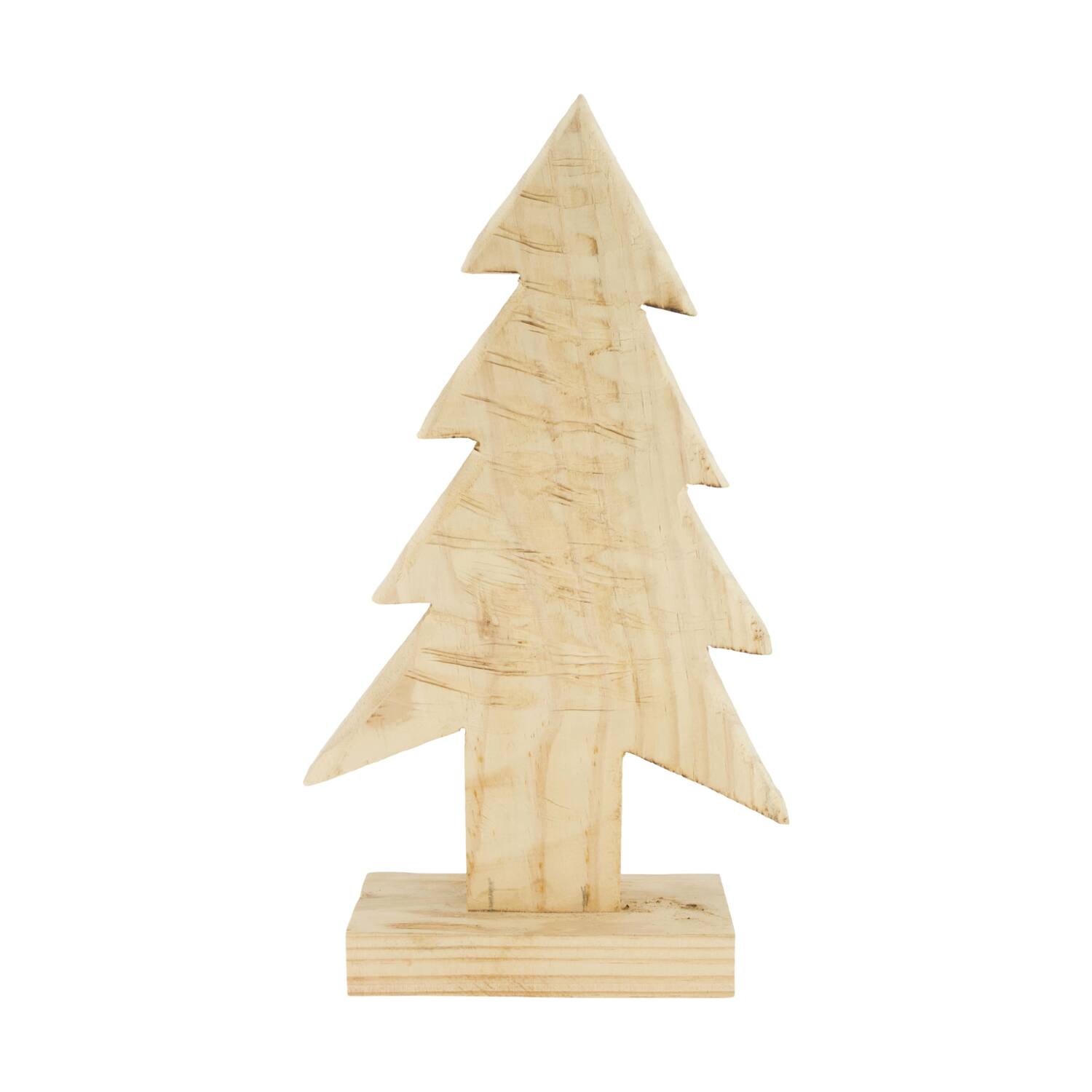 Tree paulownia wood on feet 19x8x38cm