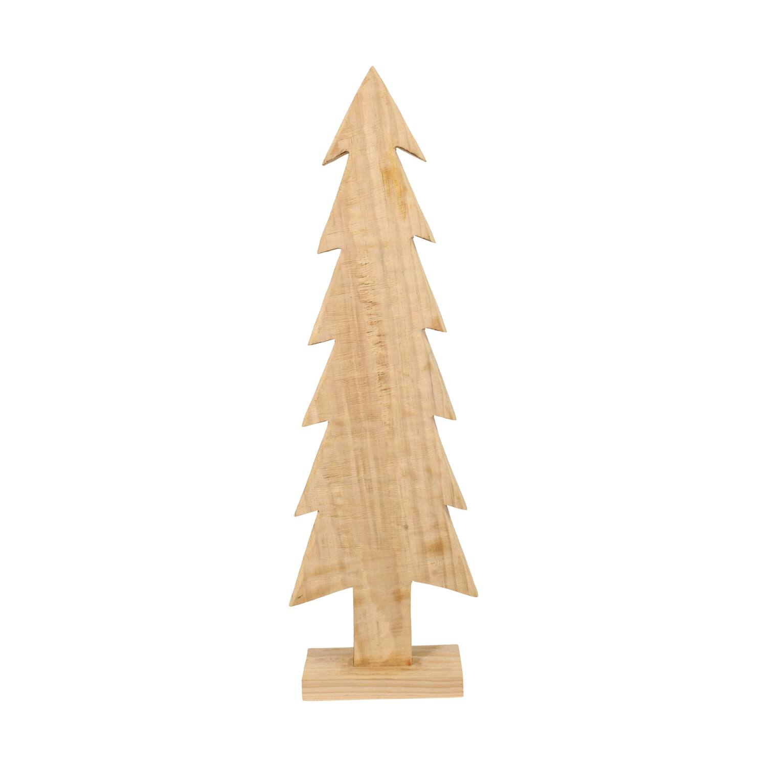 Tree paulownia wood on feet 23x10x78cm - Natural
