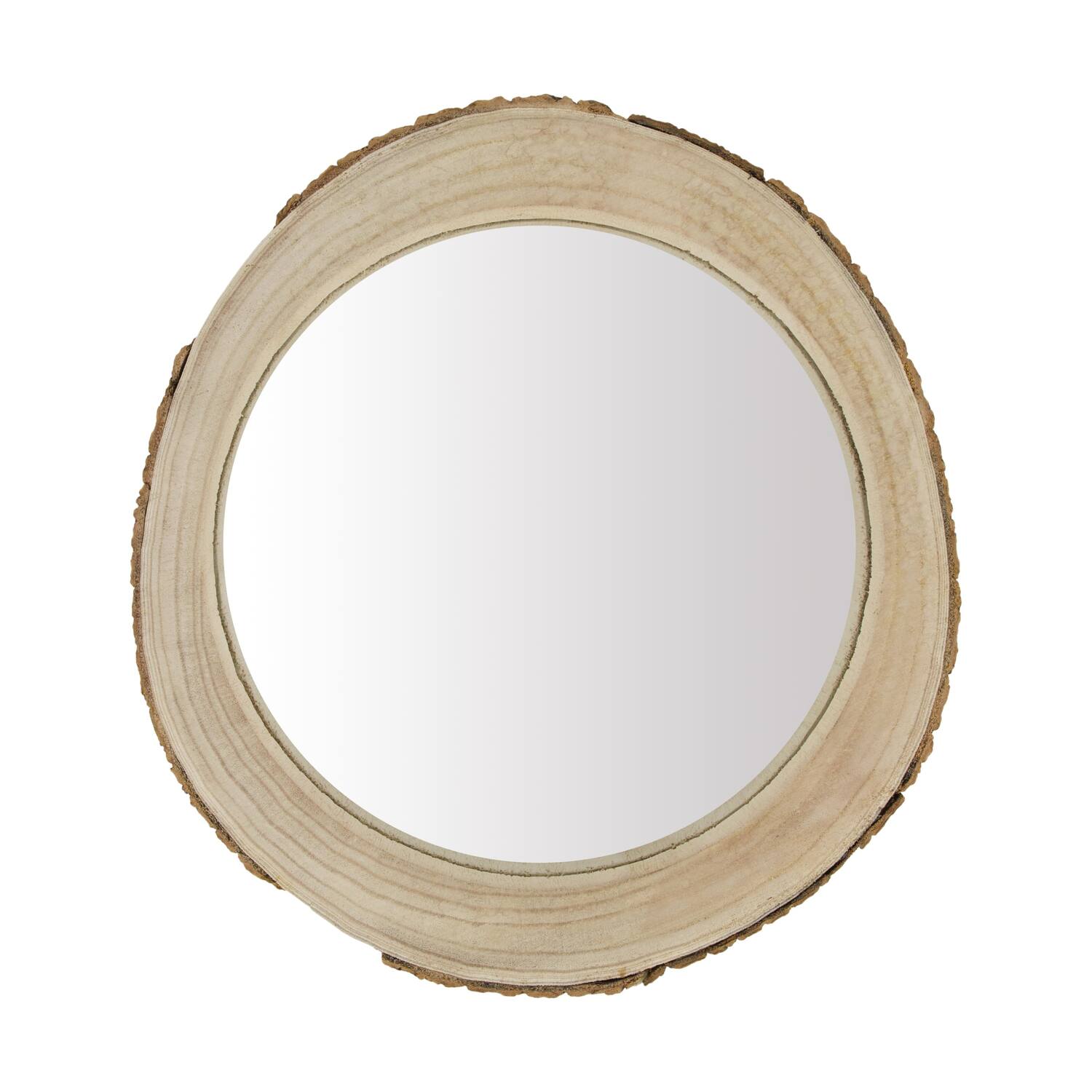 Mirror paulownia wood 48x48x4cm - Natural