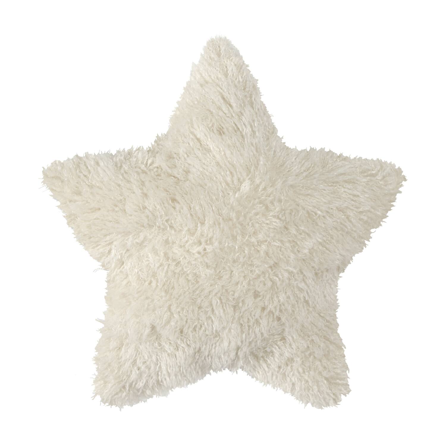 Cushion star polyester 45x45x8cm - White