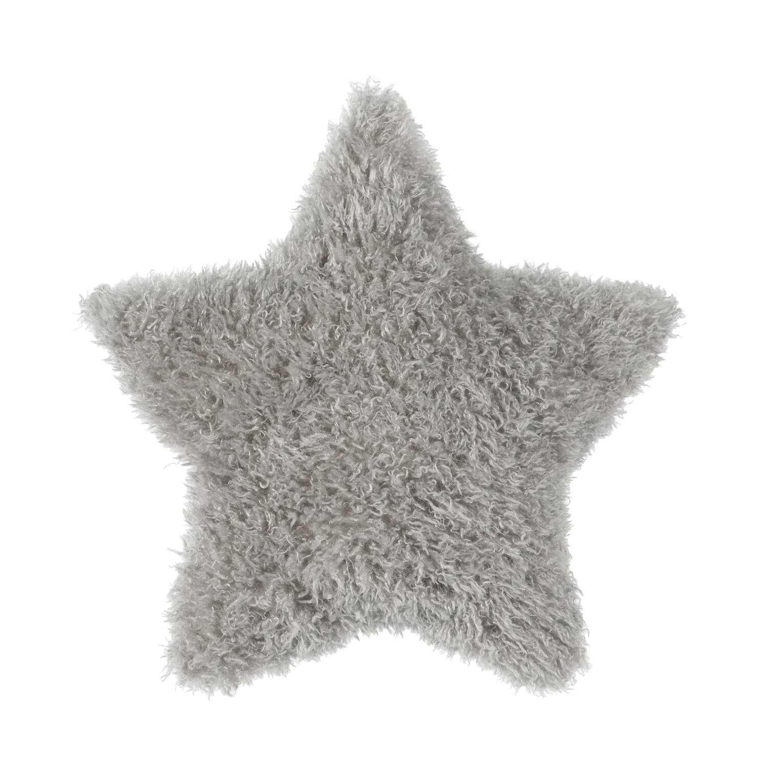 Cushion star polyester 45x45x8cm - Grey