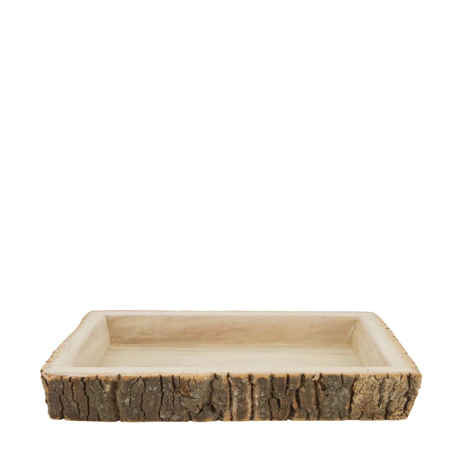 Tray rectangular paulownia wood 35x25x5cm
