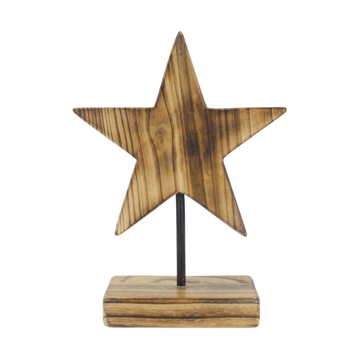 Statue star paulownia wood 28x10x38cm - Natural