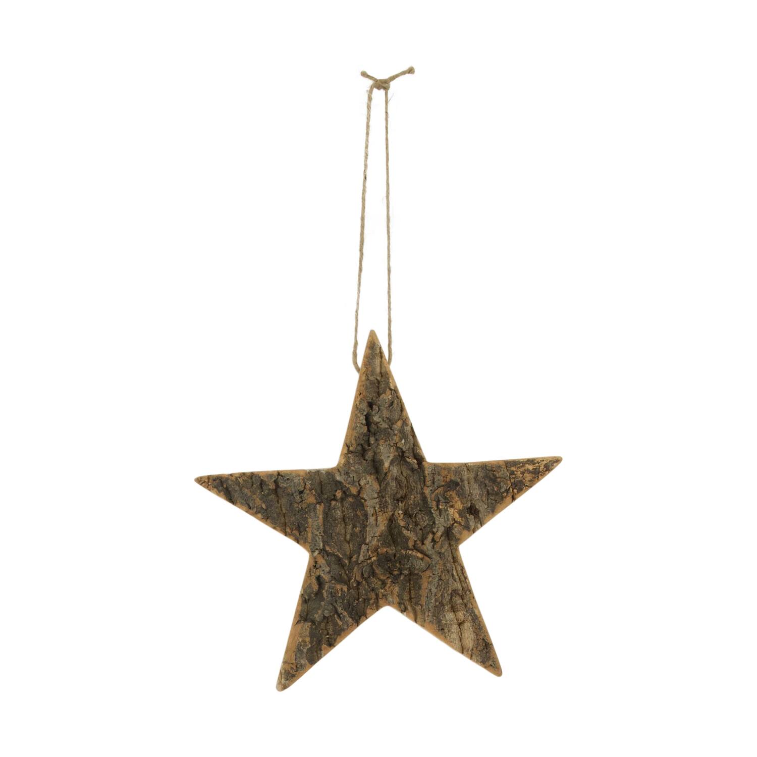Hanger bark paulownia wood 28x28x3.5cm - Natural