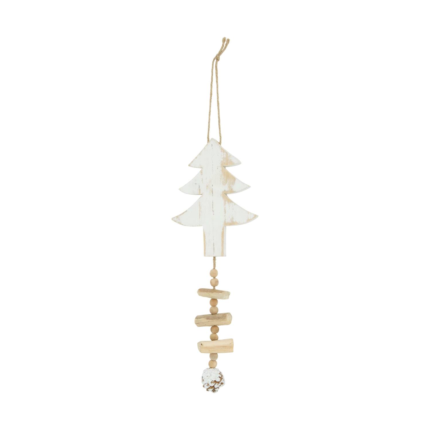 Hanger tree historic wood 14.5x1.5x40cm - Natural