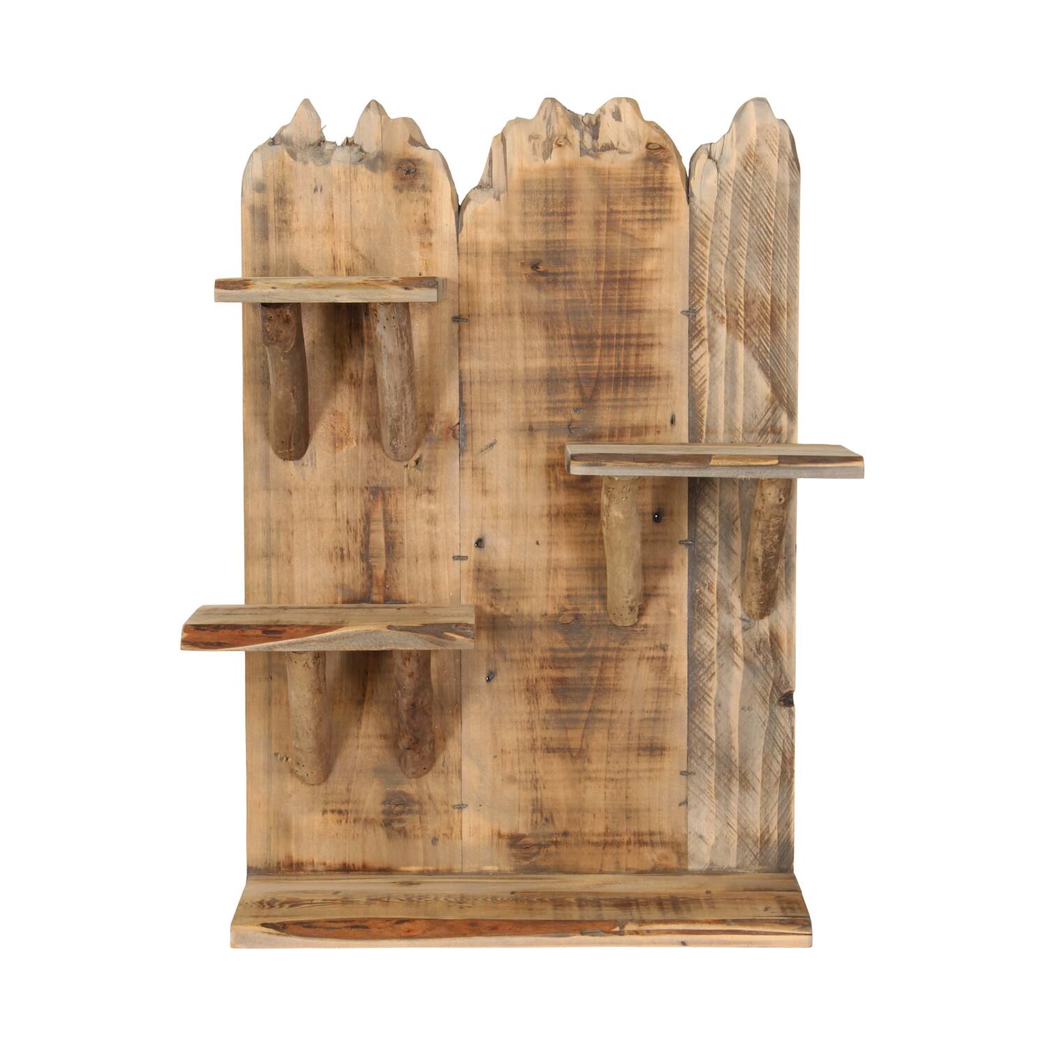 Wall rack historic wood 46x20x58cm