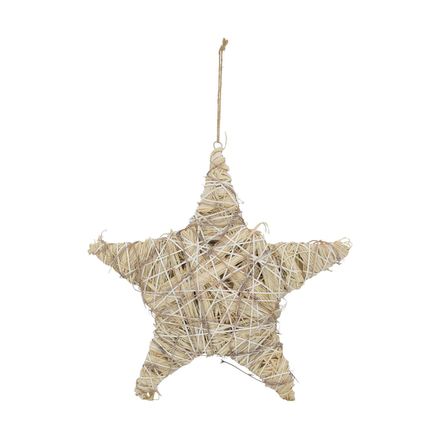 Hanger star grass 58x5x58cm - White