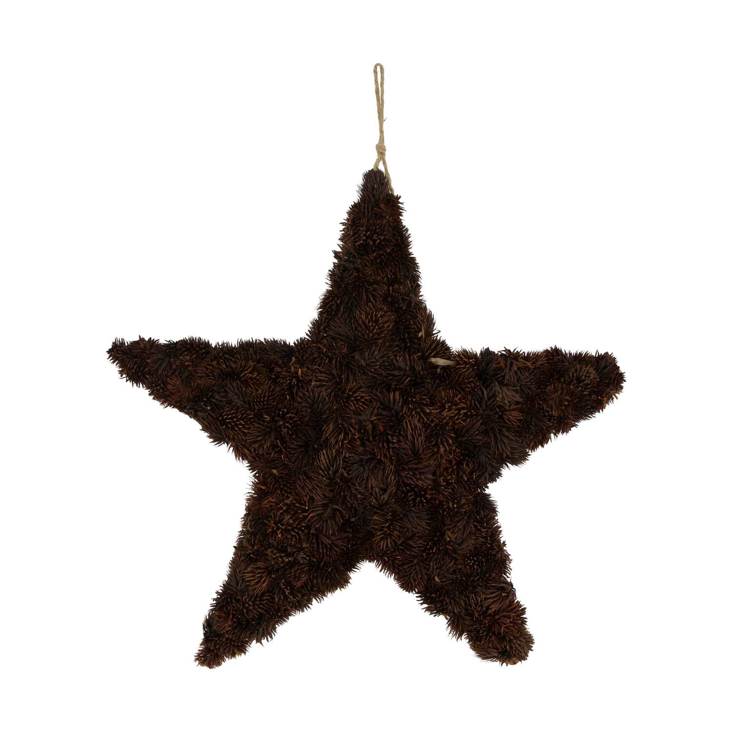 Star pinecone with hanger 49x49x3.5cm