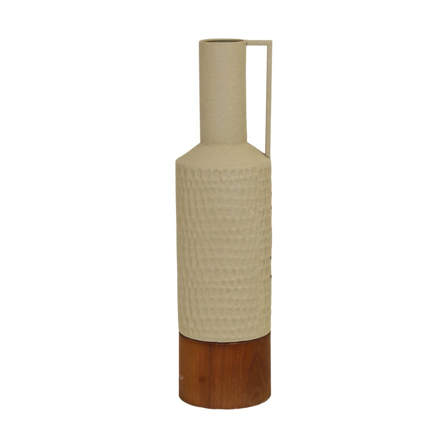 Bottle round metal 14x14x55cm