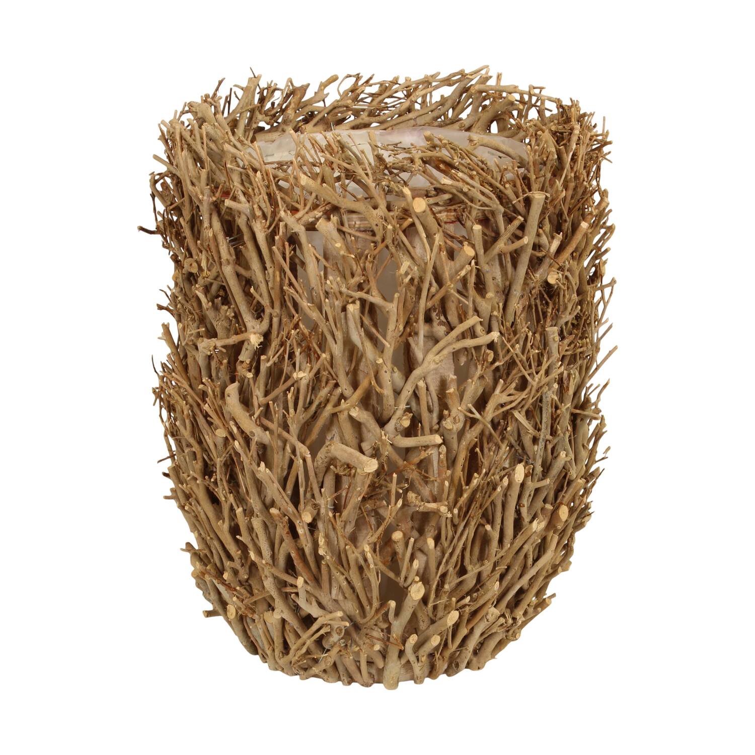 Planter tea branch with plastic 28x28x38cm