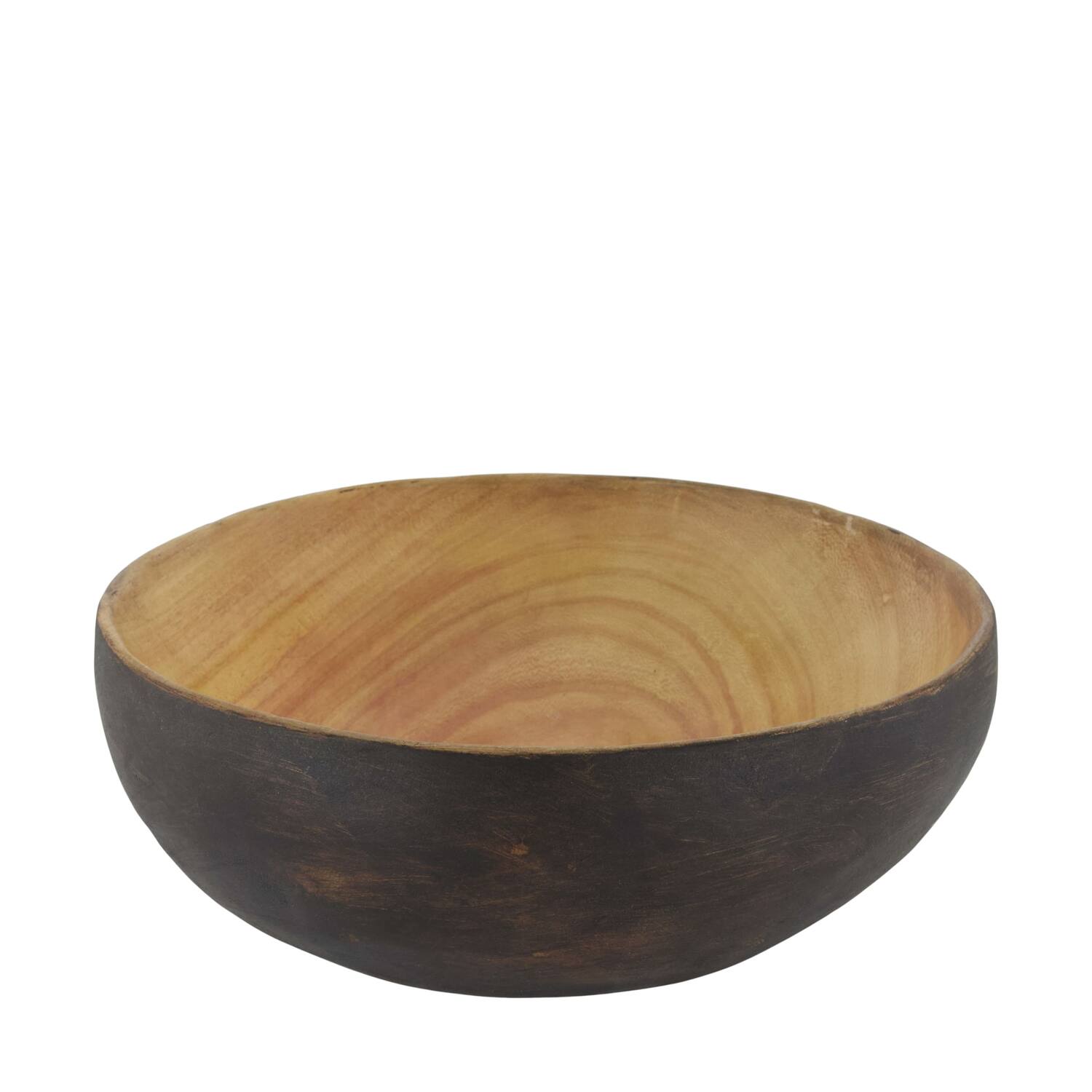 Bowl round paulownia wood 28x28x11cm