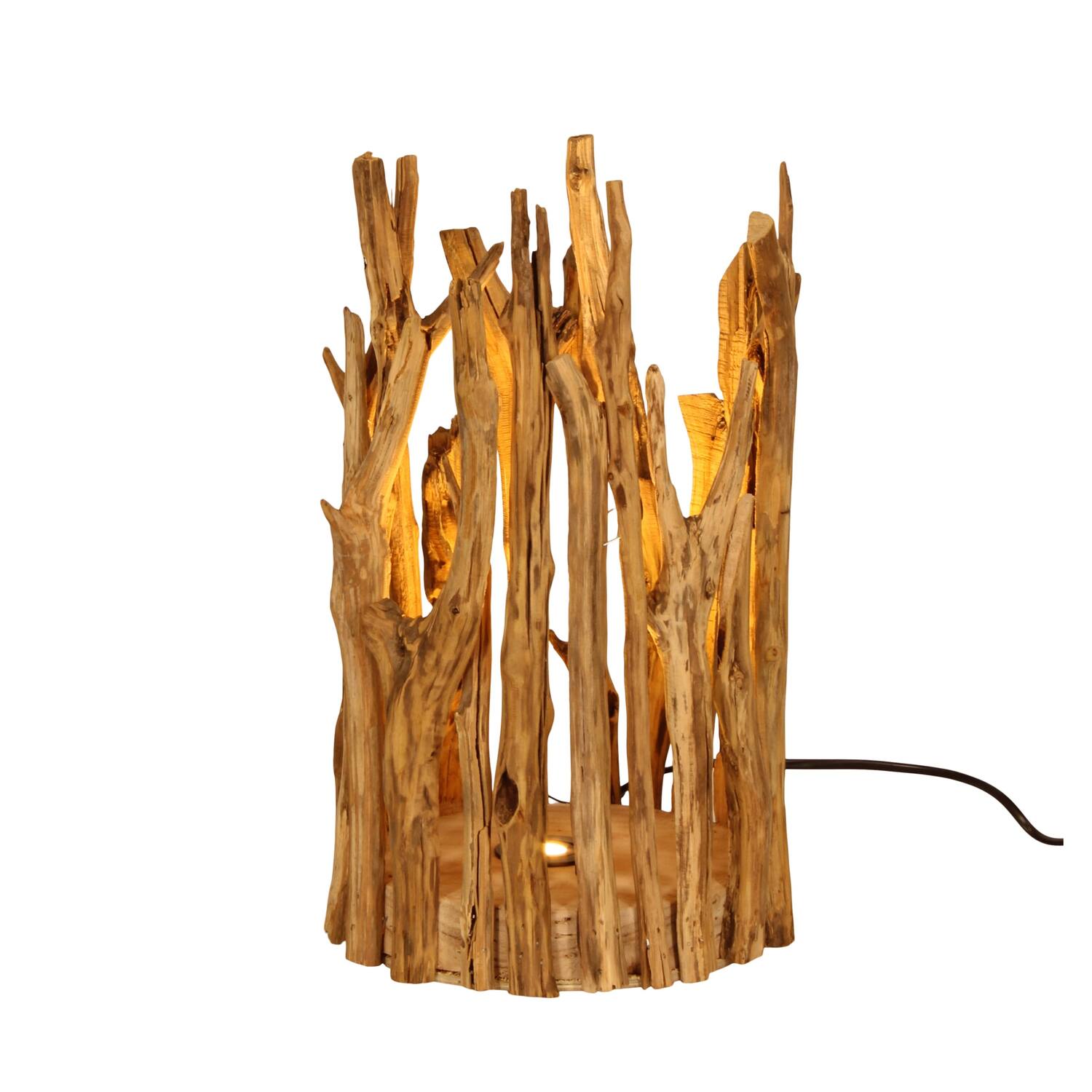 Table lamp chestnut 24x24x38cm
