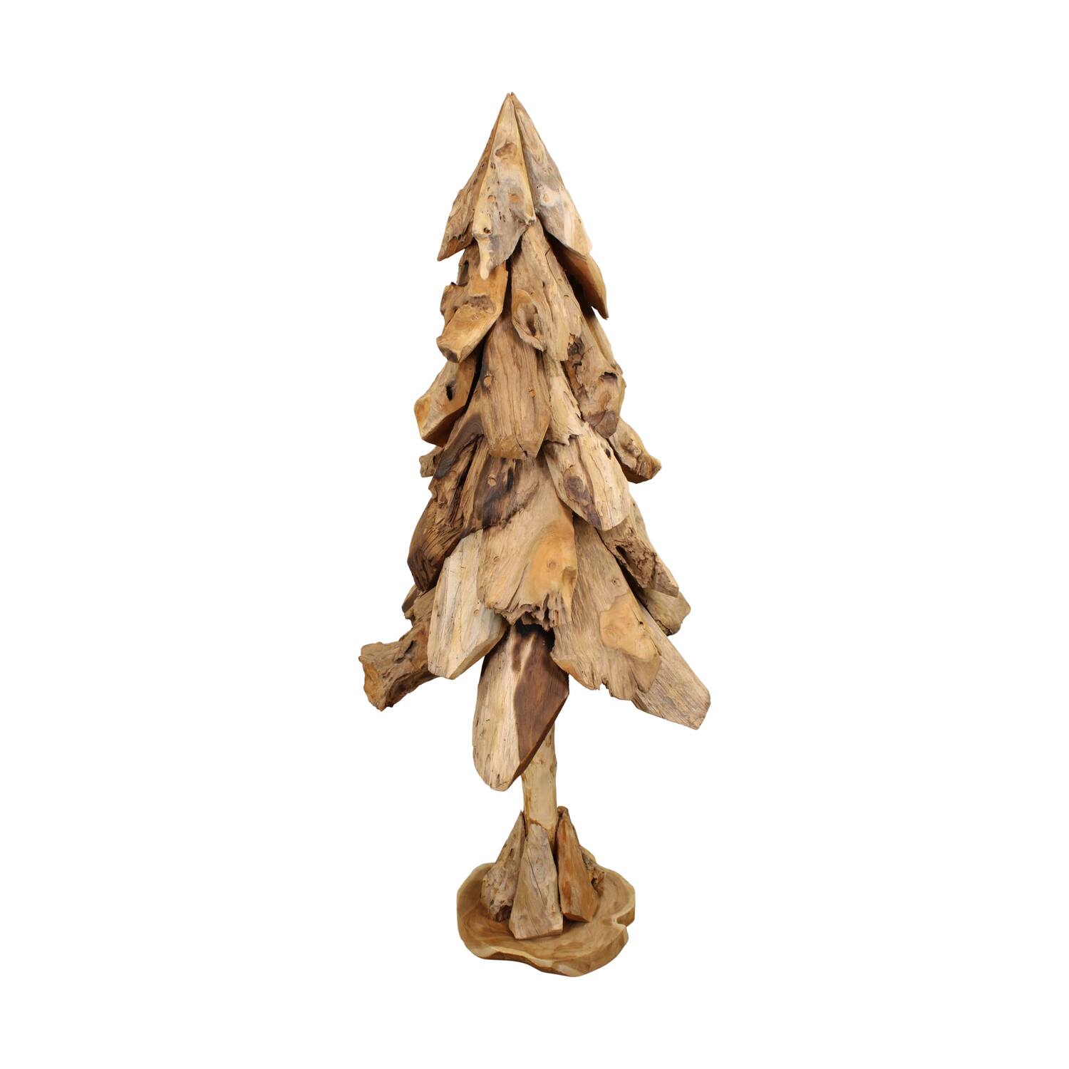 Tree erosion wood on feet 58x58x150cm - Natural