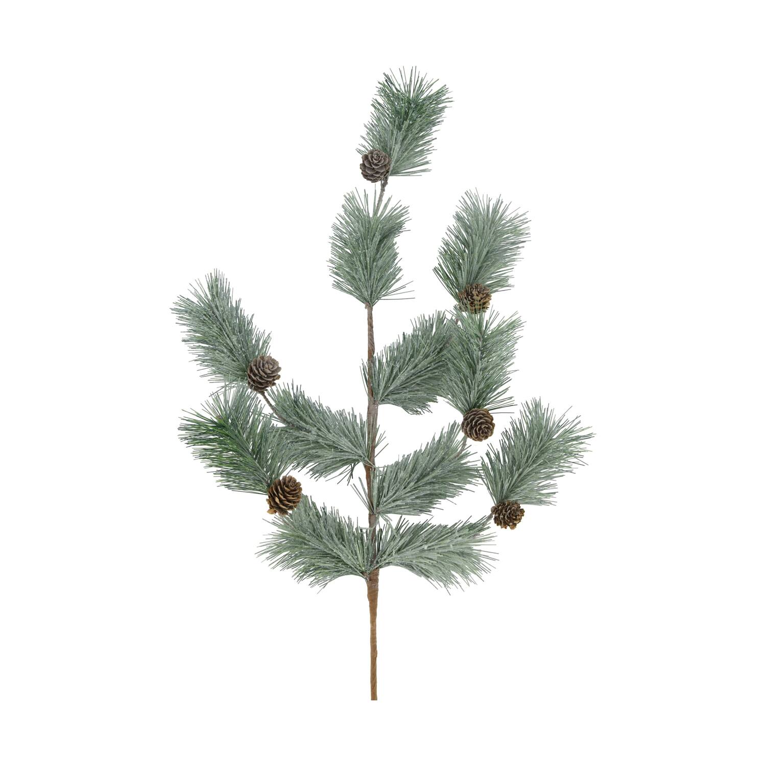 Branch pine needle with pinecone artificial 77x30x5cm