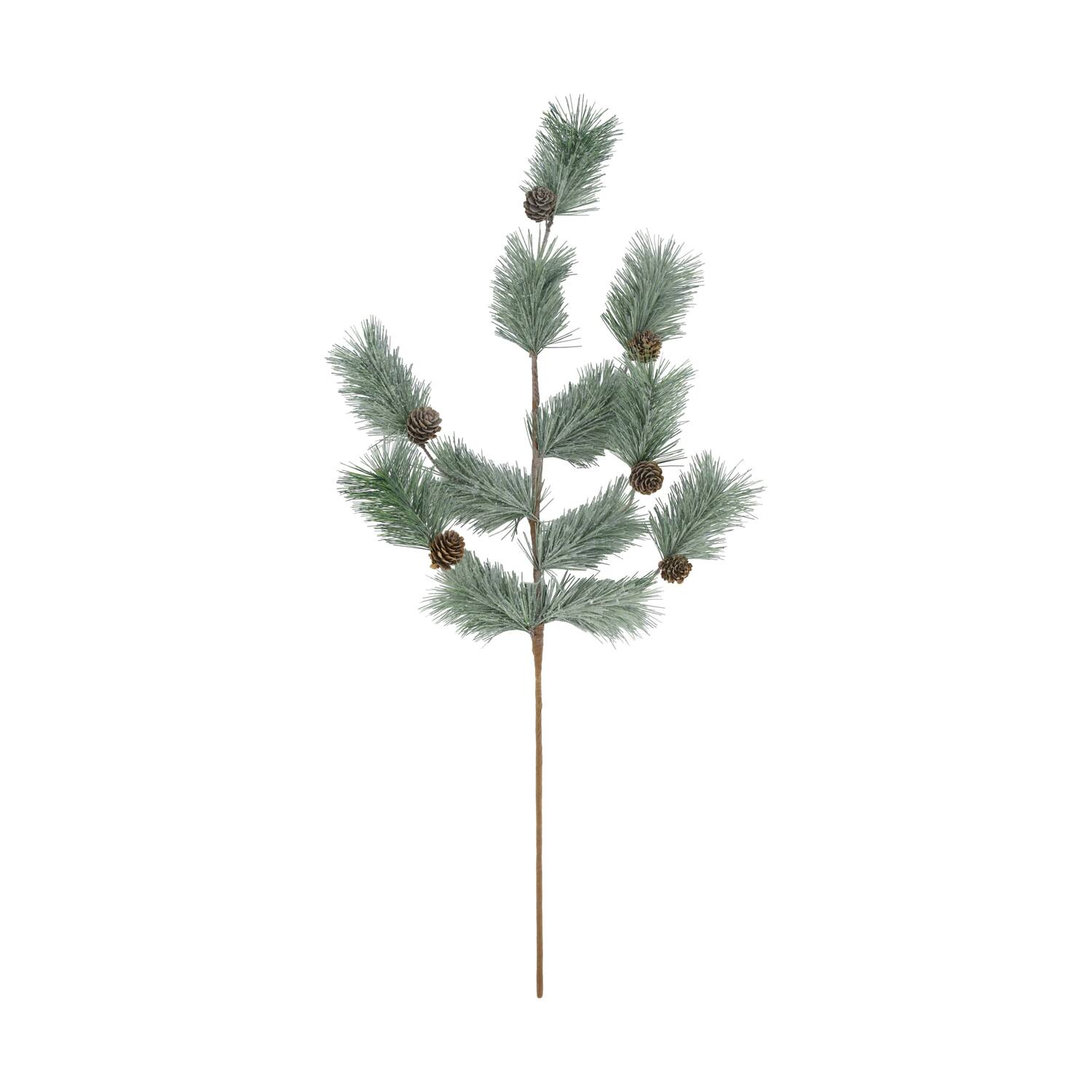 Branch pine needle with pinecone artificial 77x30x5cm