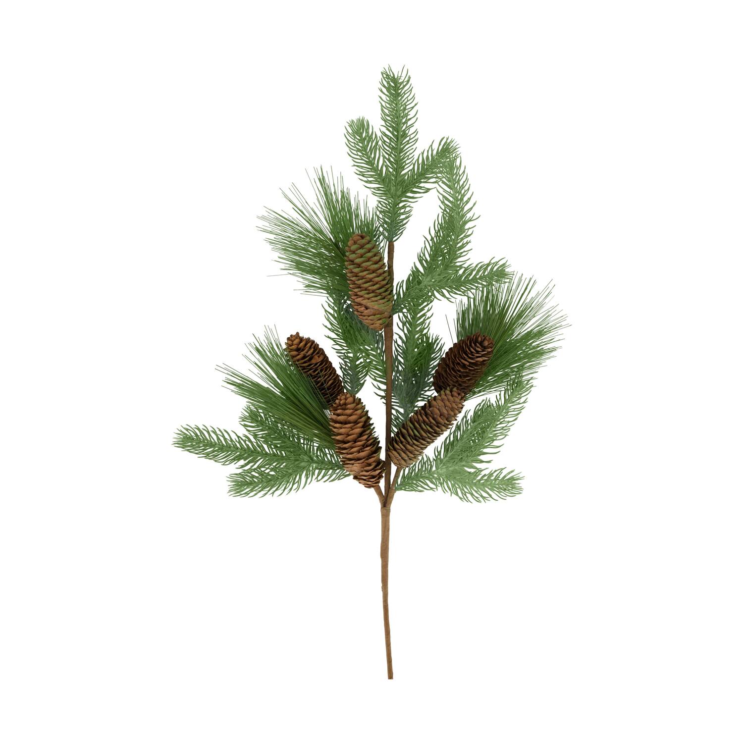 Branch pine needle  with pinecones artificial 77x25x5cm