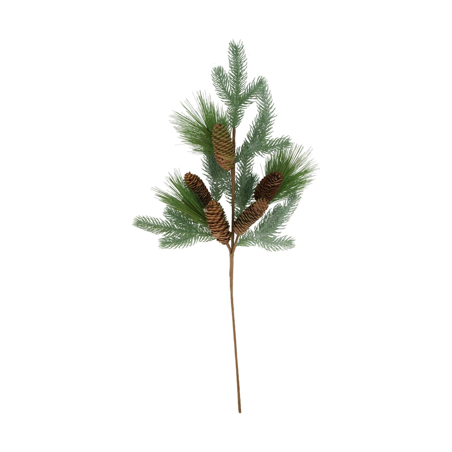 Branch pine needle  with pinecones artificial 77x25x5cm