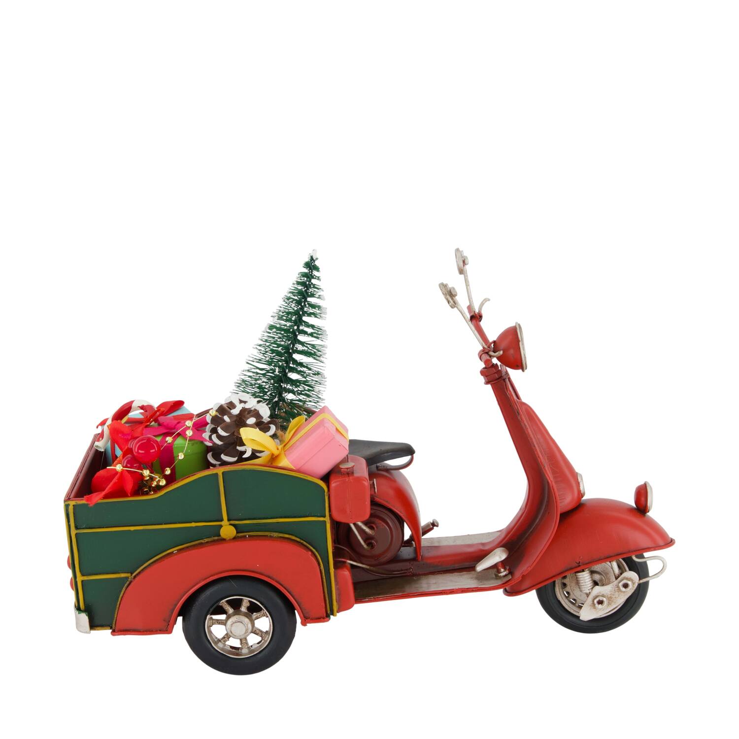 Figurine scooter tricycle metal 27x11.5x18.5cm