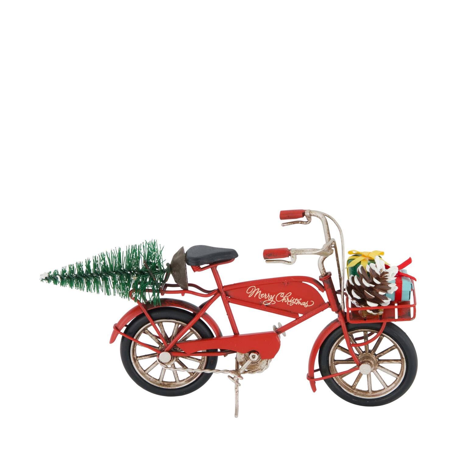 Figurine bike metal 20x7x9.5cm - Red