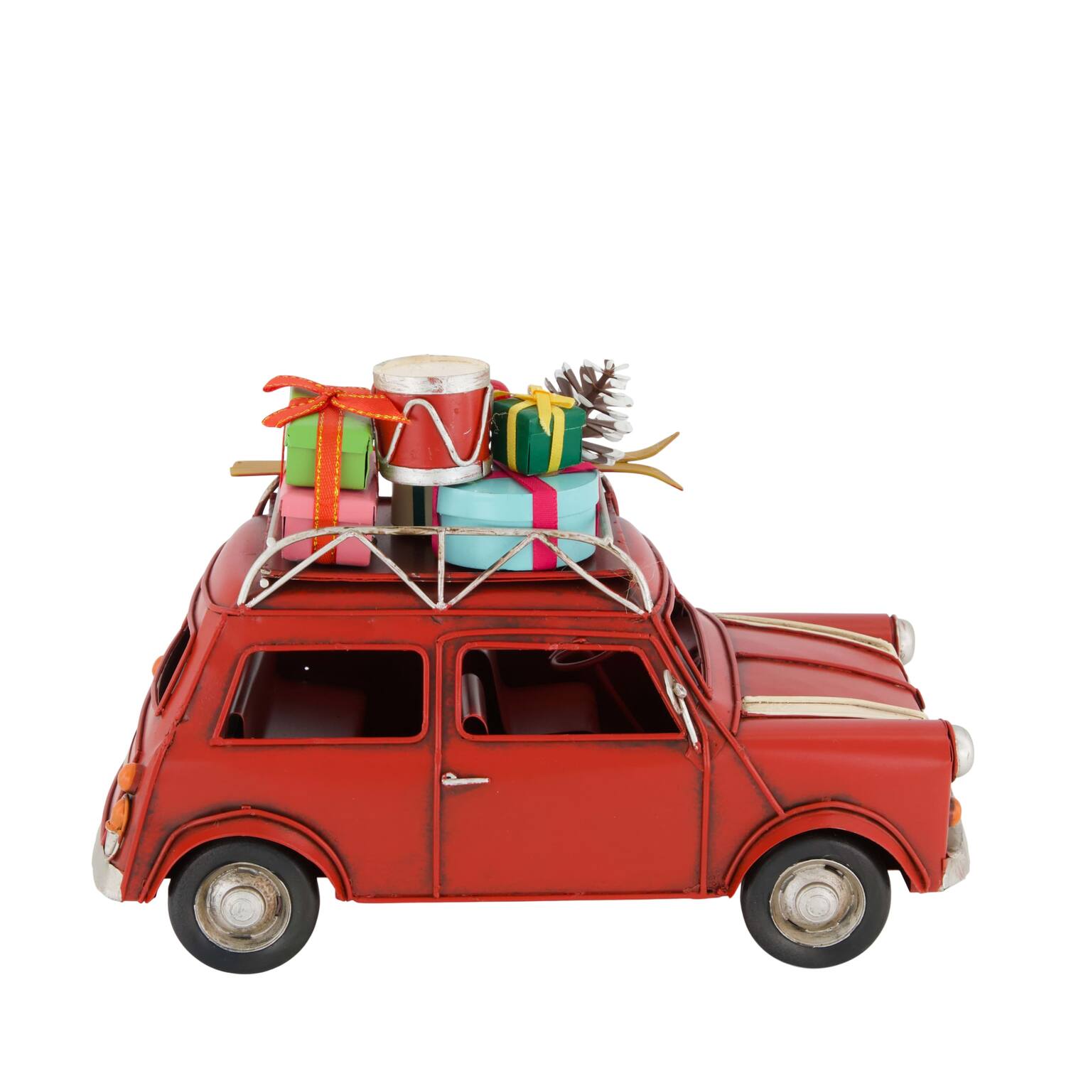 Figurine car metal 25x12.5x16.5cm - Red