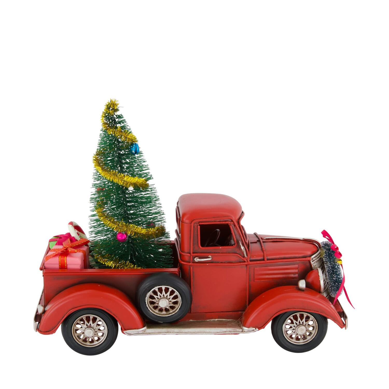 Figurine car tree metal 27x12x20cm