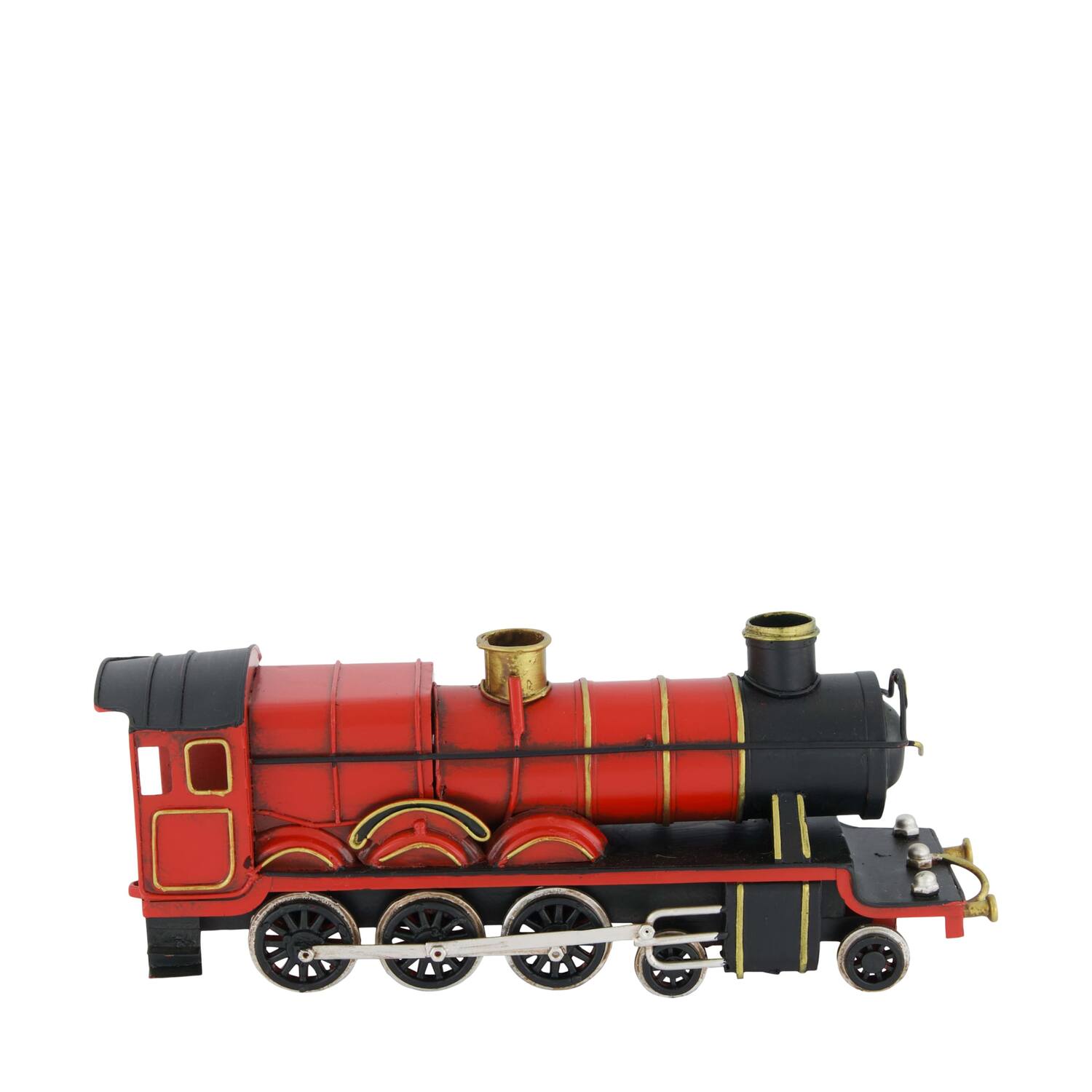 Figurine train metal 24.5x7x9.5cm - Red