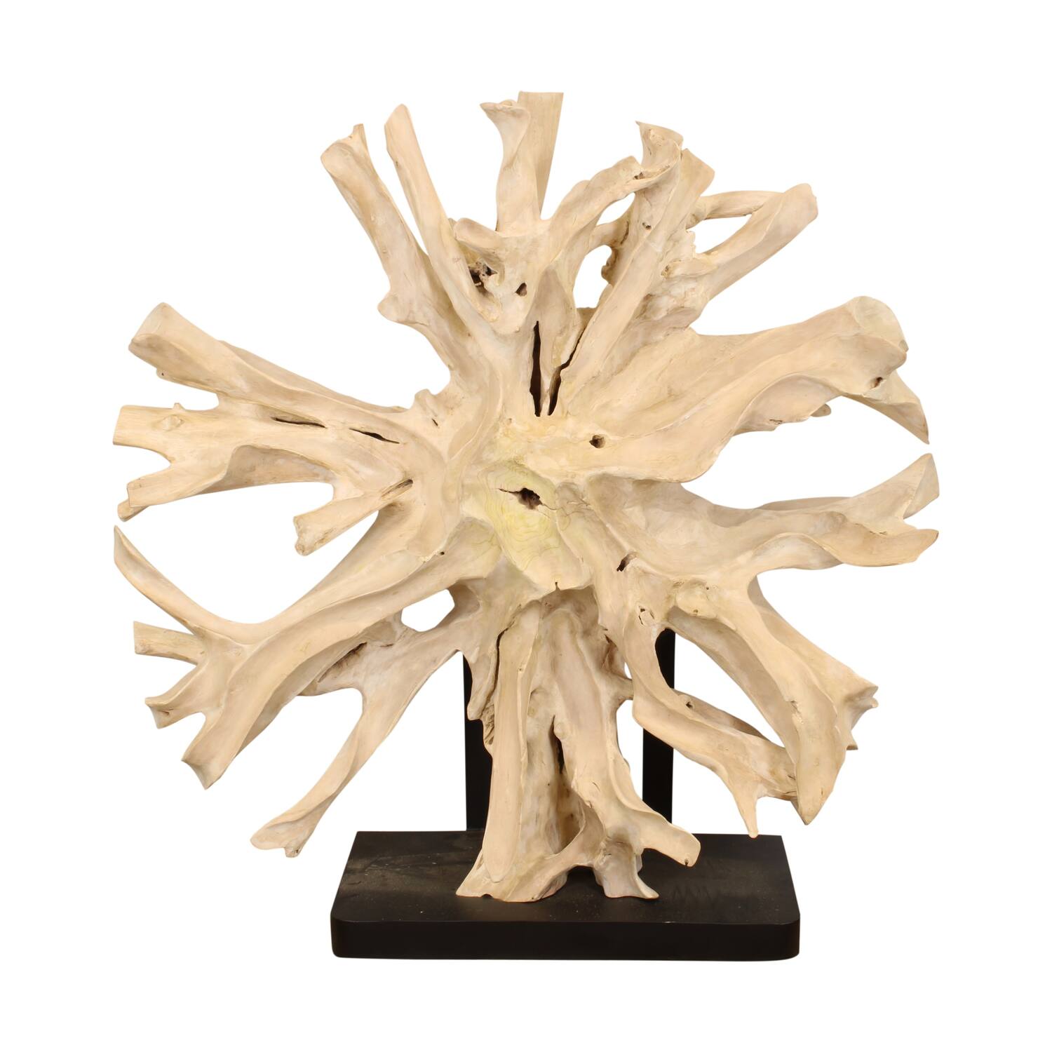 Statue teak wood on stand 118x30x118cm