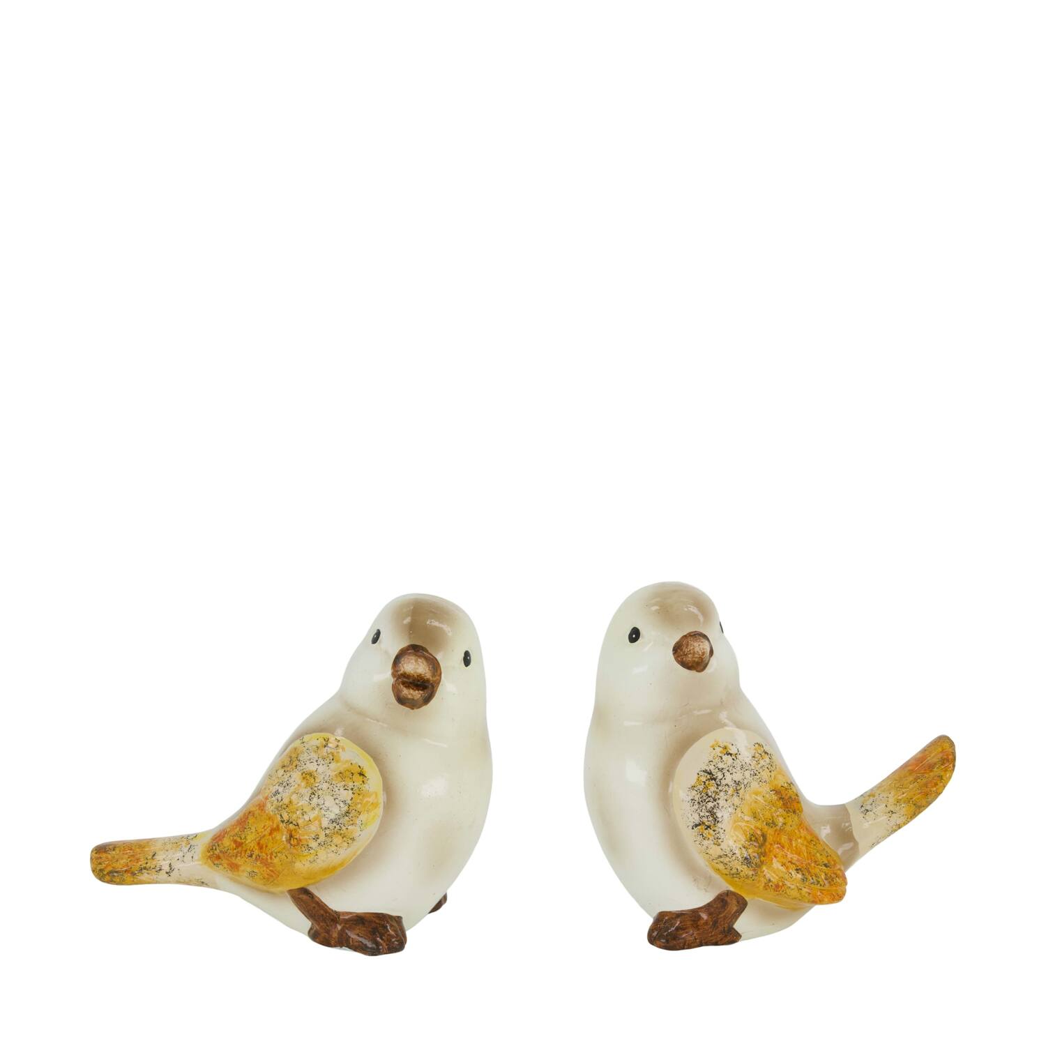 Figurine bird terracotta 17x10x14cm Mixed beige 2 variants