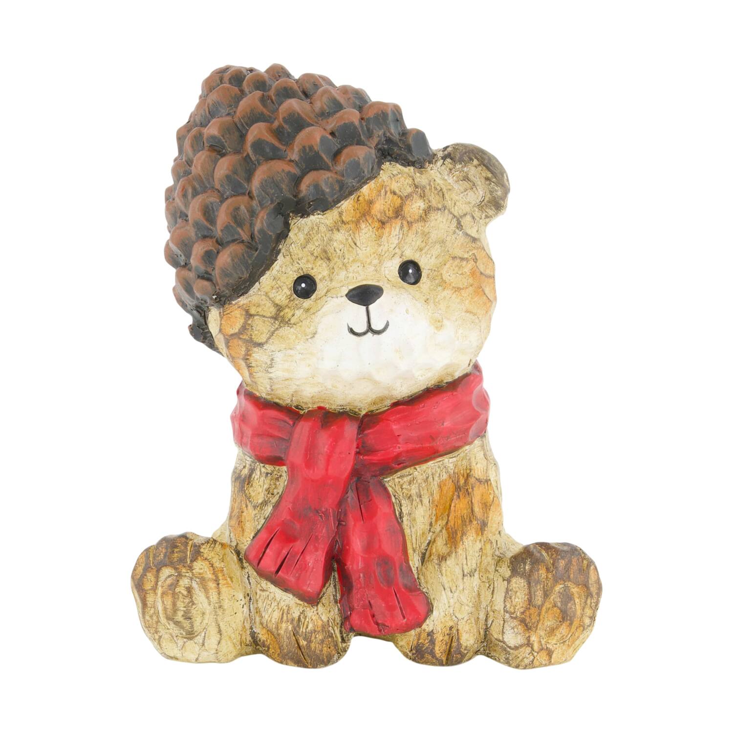 Figur Bär terrakotta 12x9x15cm braun rot