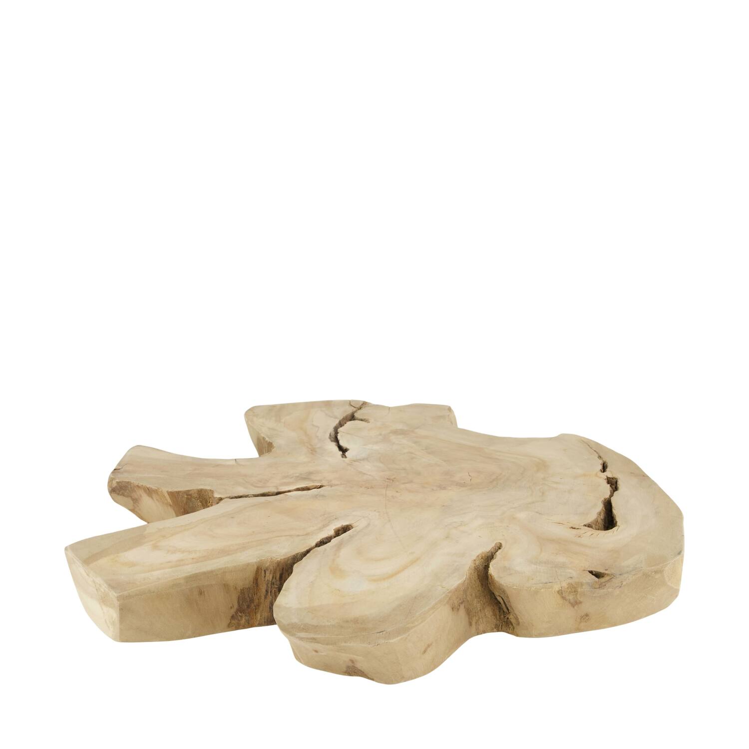 Slice teak wood d40h4cm Natural