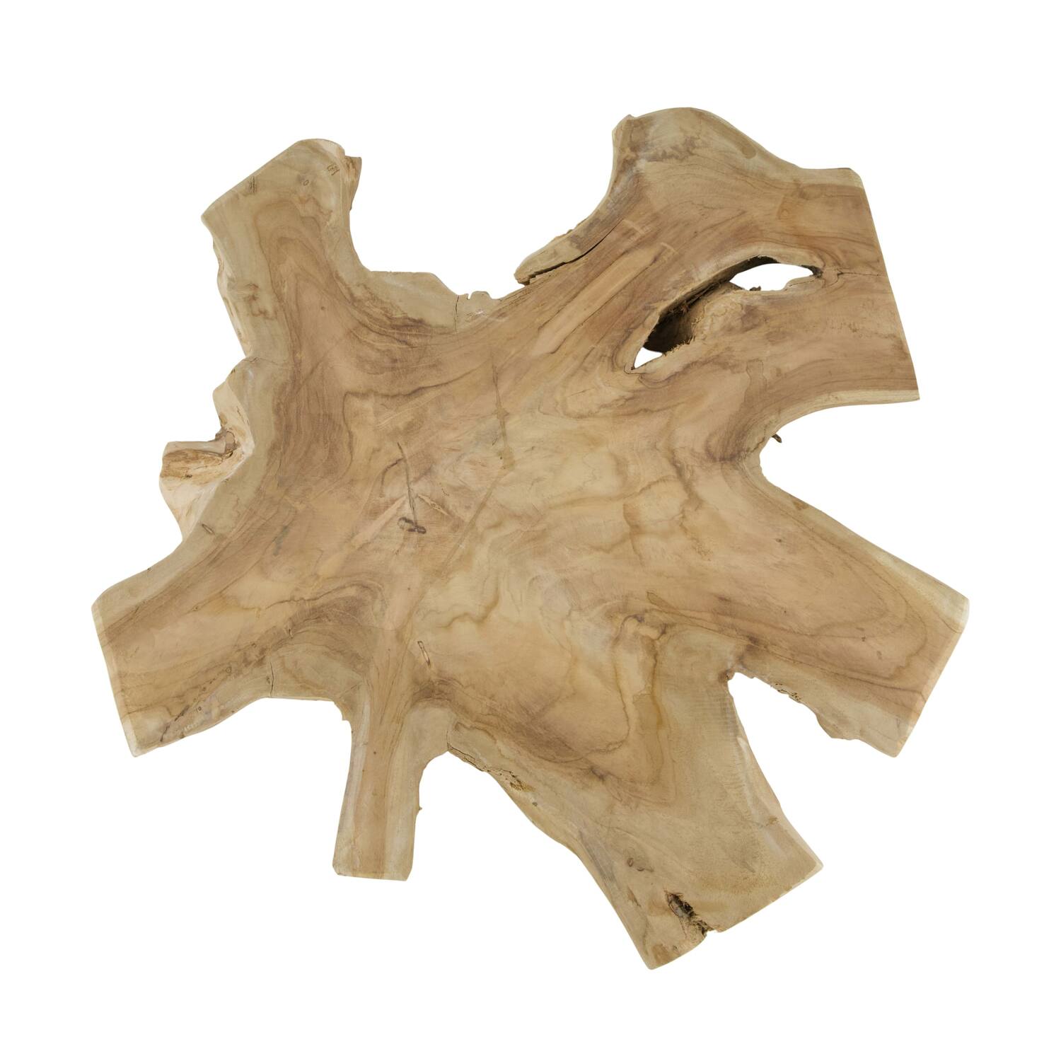 Tranche bois de teck d50h3cm naturel