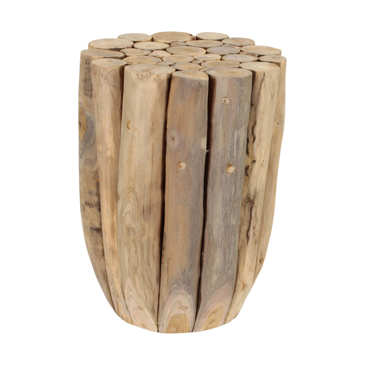 Side table teak wood 28x28x38cm