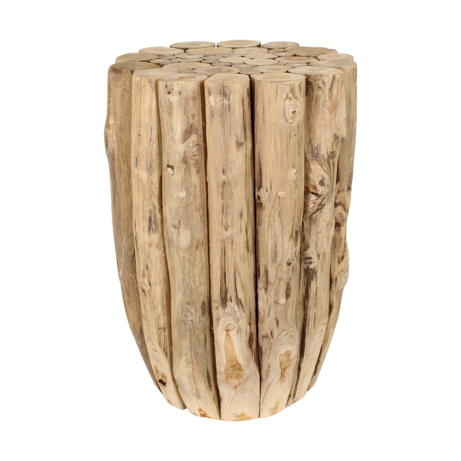 Side table teak wood 38x38x58cm