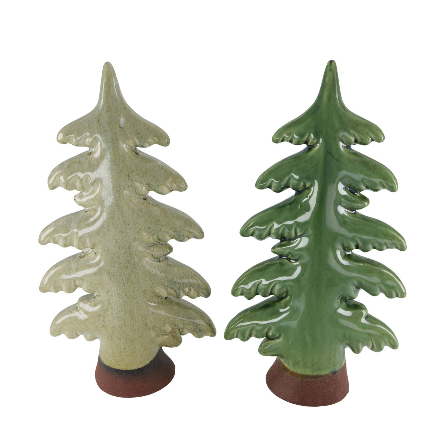 Statue tree ceramic 18x7x36cm 2 colours