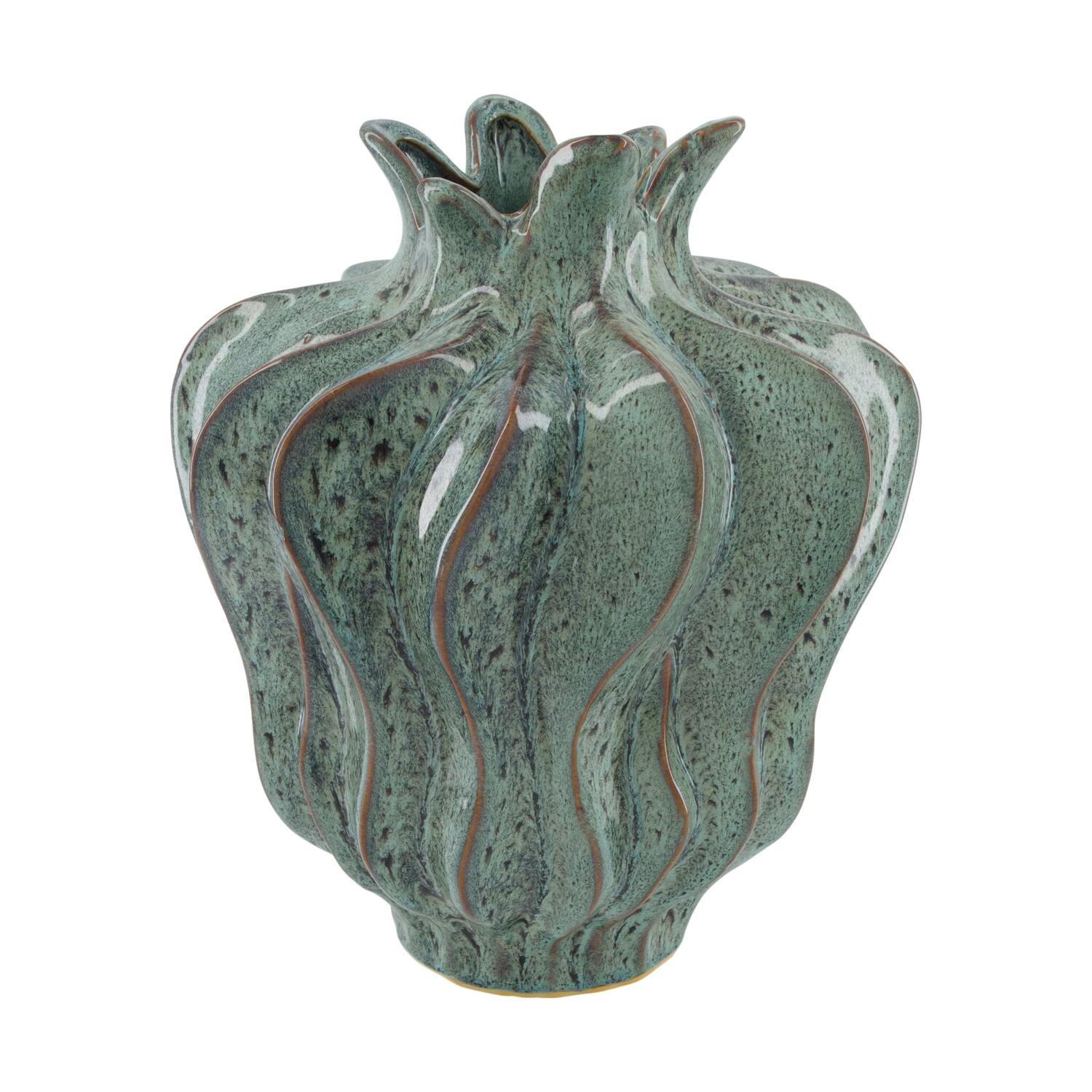 Bottle ceramic d29h34cm Blue Brown