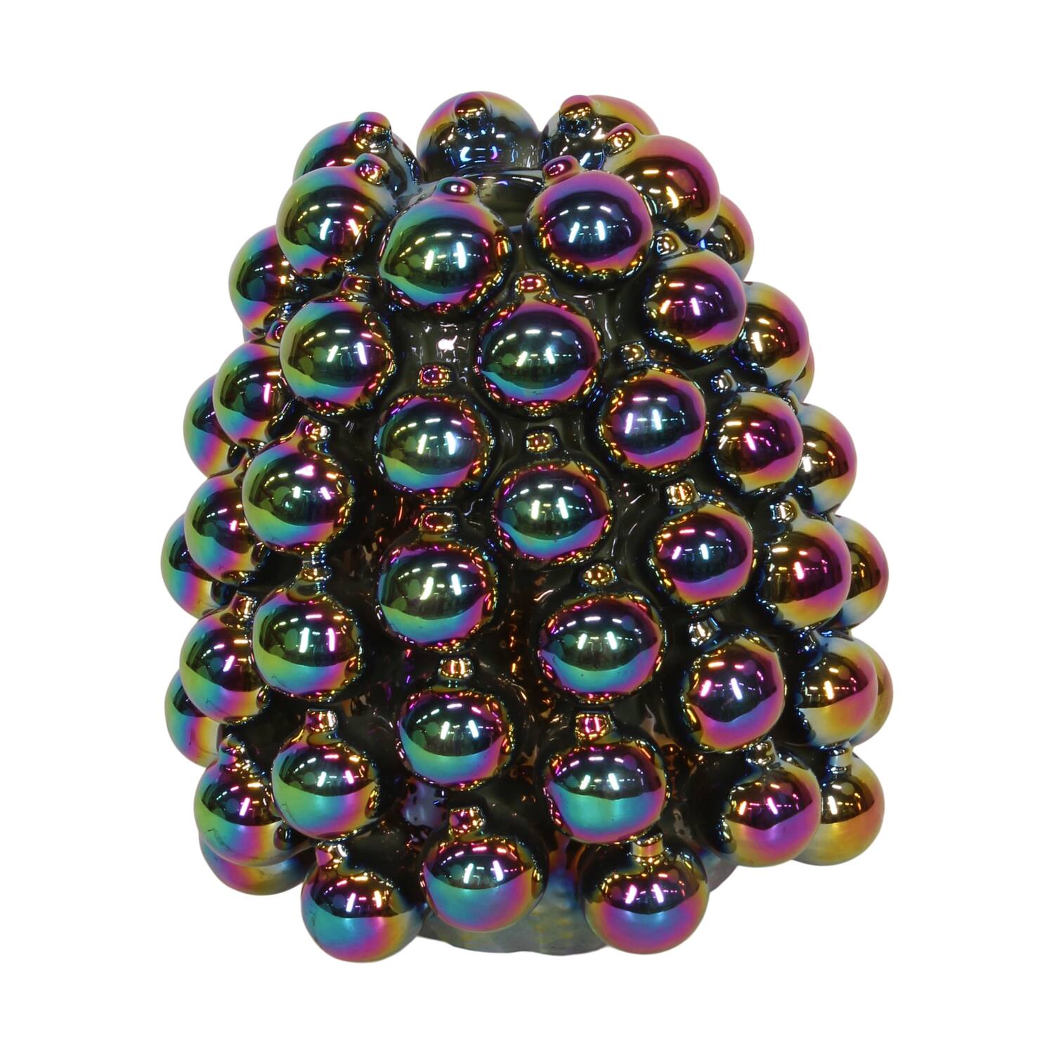 Vaas kerstbal keramiek d20h23cm multi