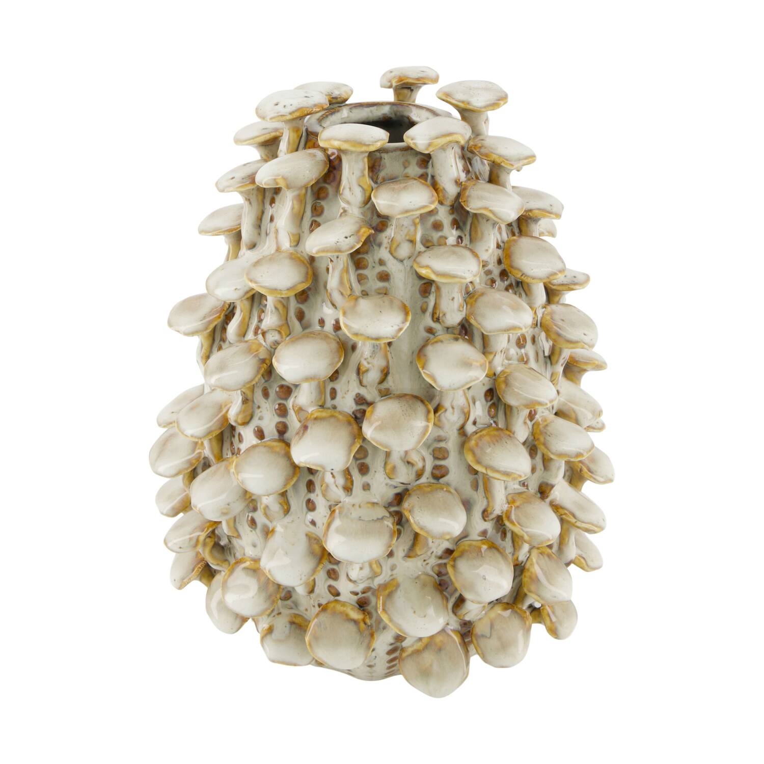Vase mushroom ceramic 16.5x16.5x21cm
