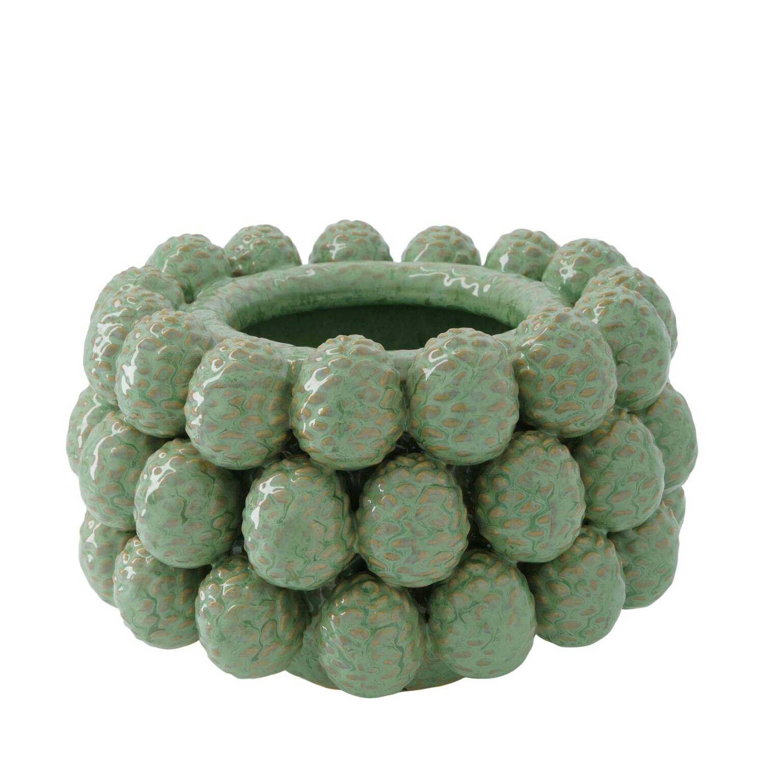 Bowl pinecone ceramic 26x26x18cm