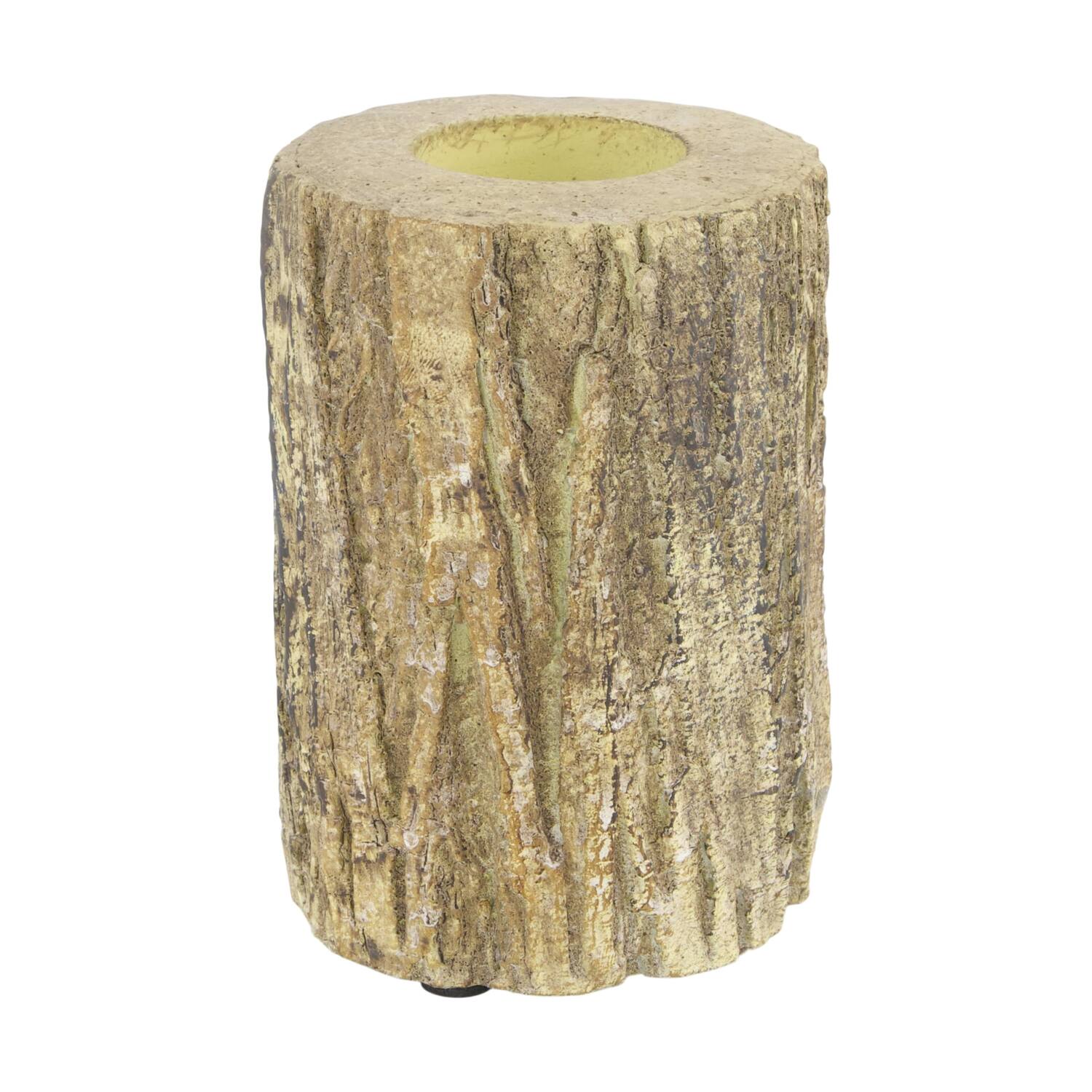 Tealight holder cement 9x9x13cm