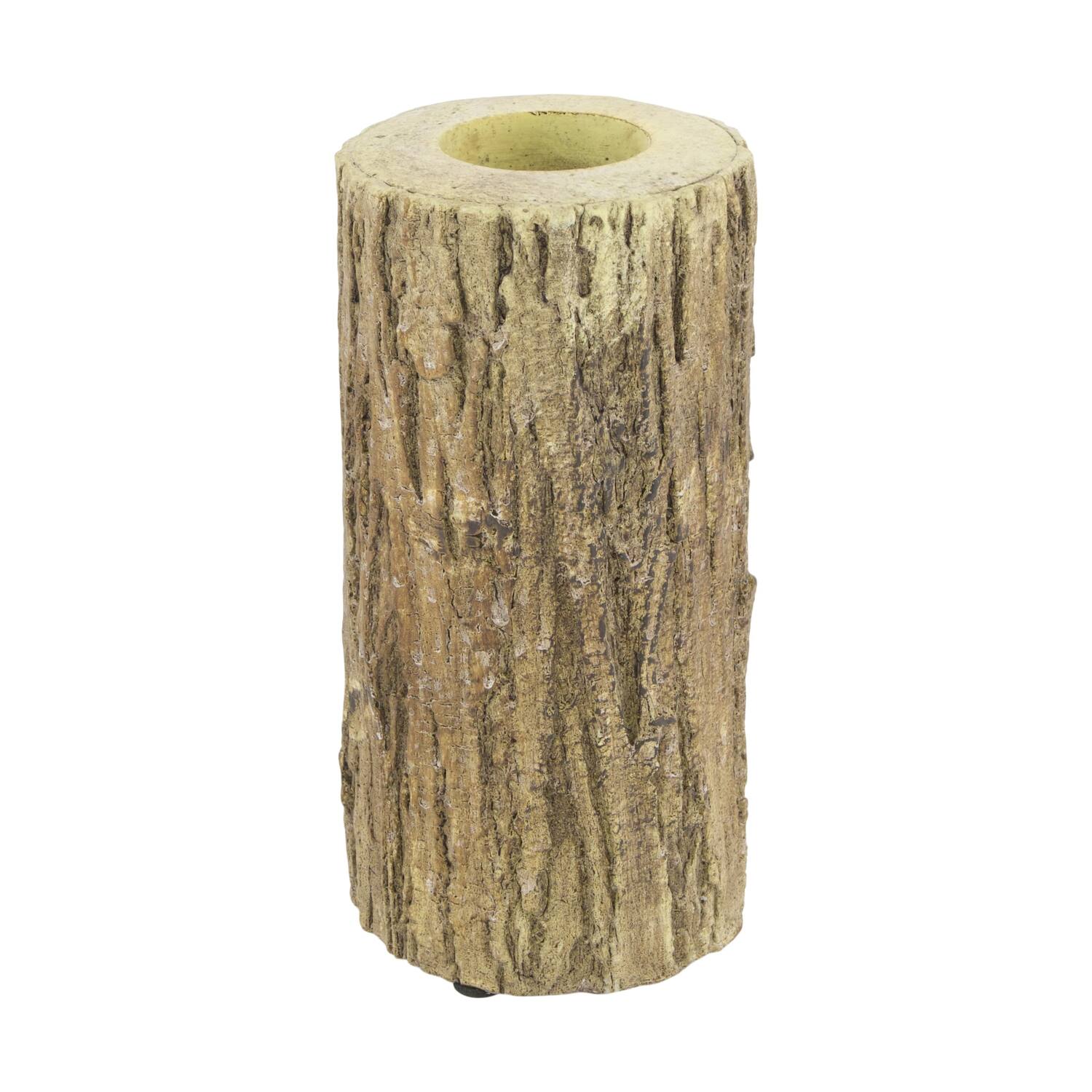 Tealight holder cement 9x9x19cm
