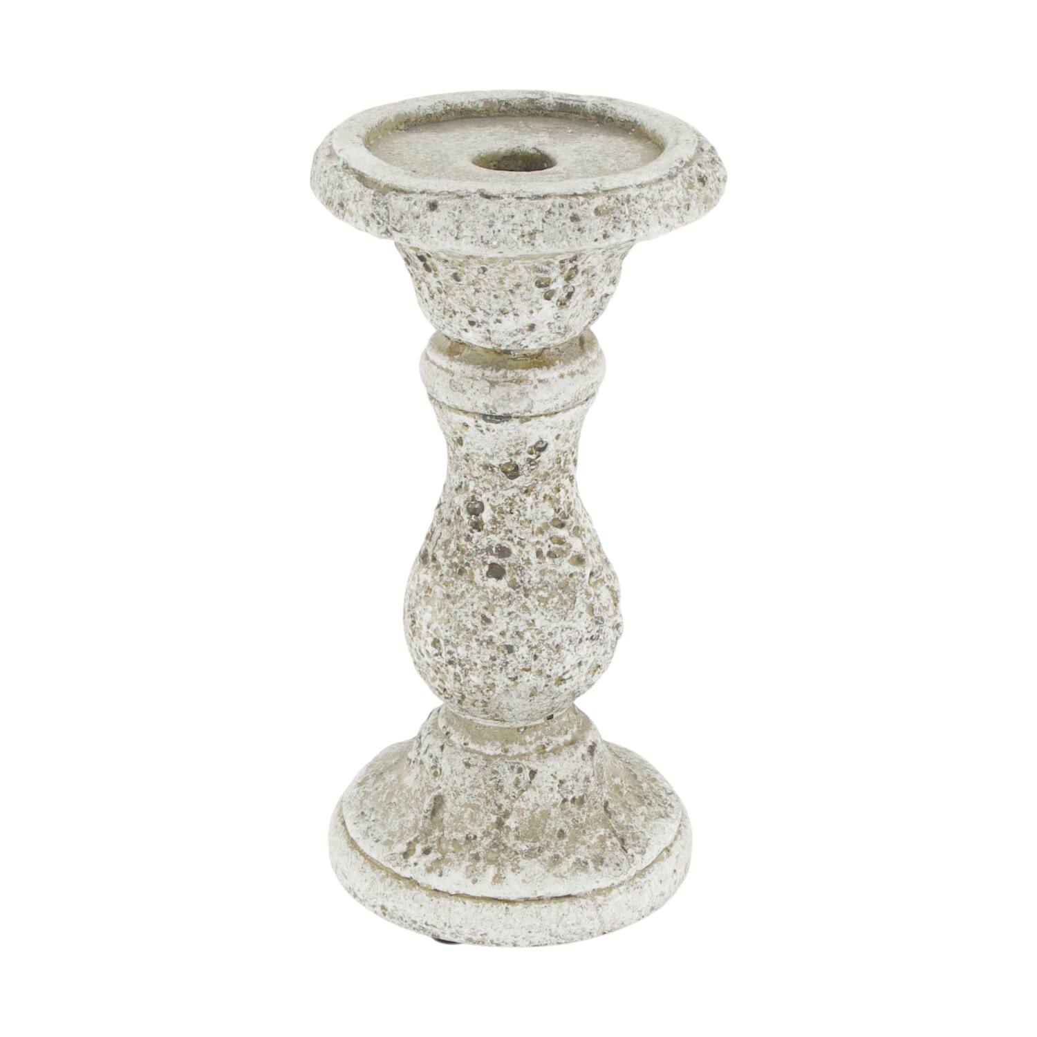 Dinnercandle holder cement 10x10x20cm