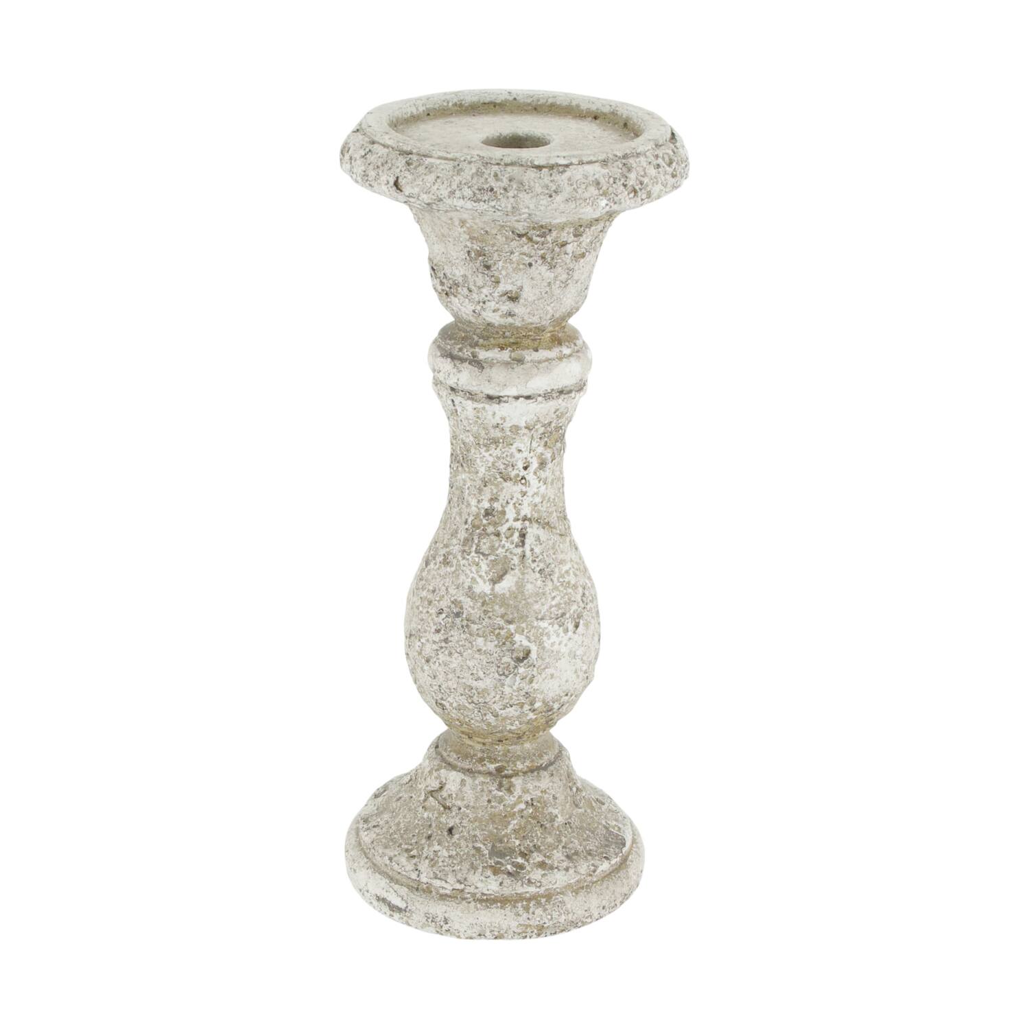 Dinnercandle holder cement 10x10x25cm