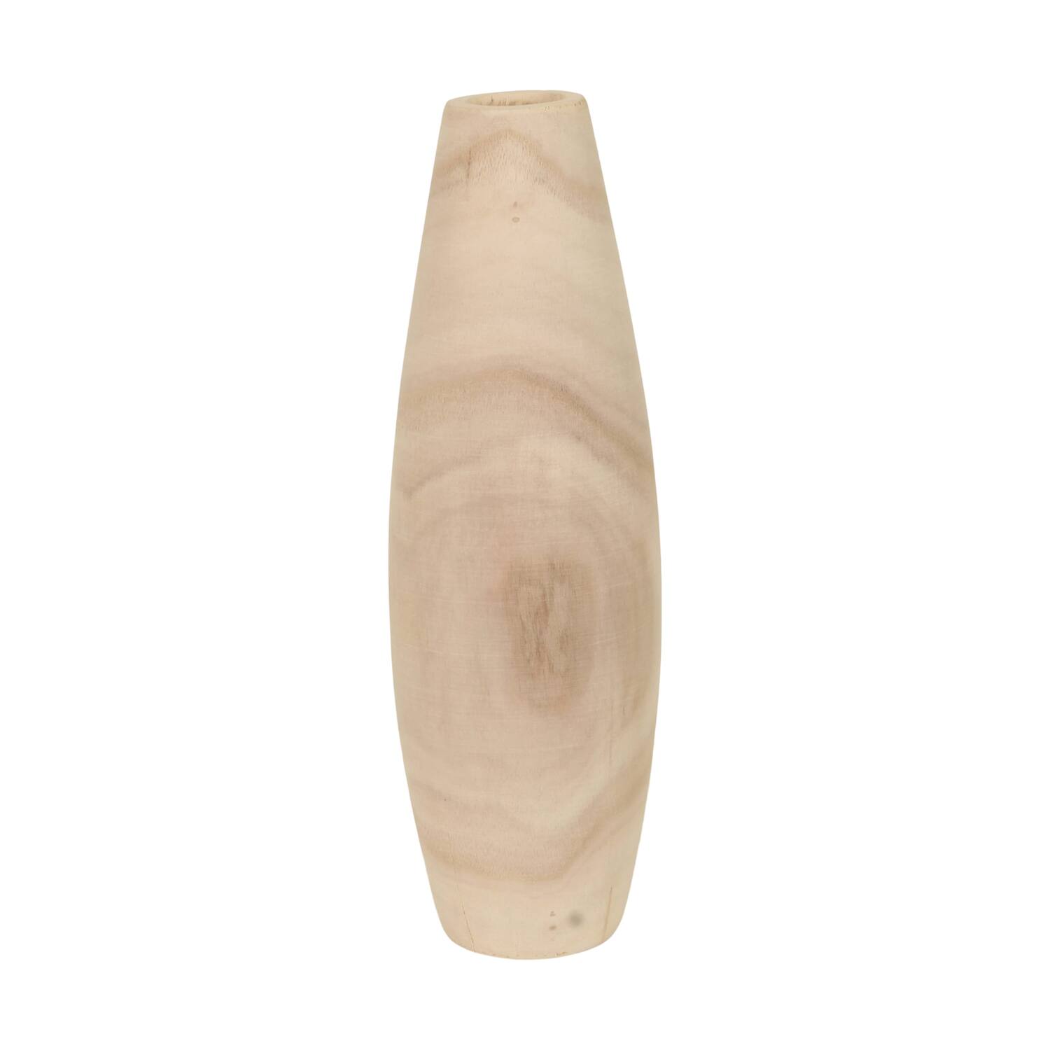 Bottle paulownia wood 13x13x38cm