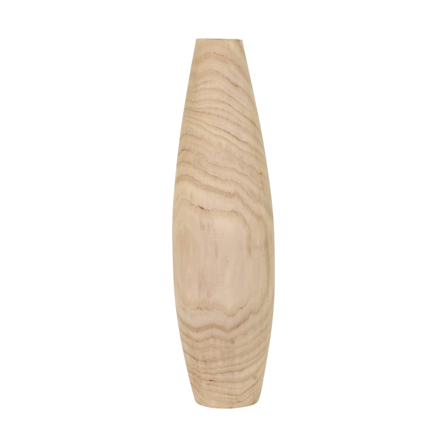 Bottle paulownia wood 16x16x58cm