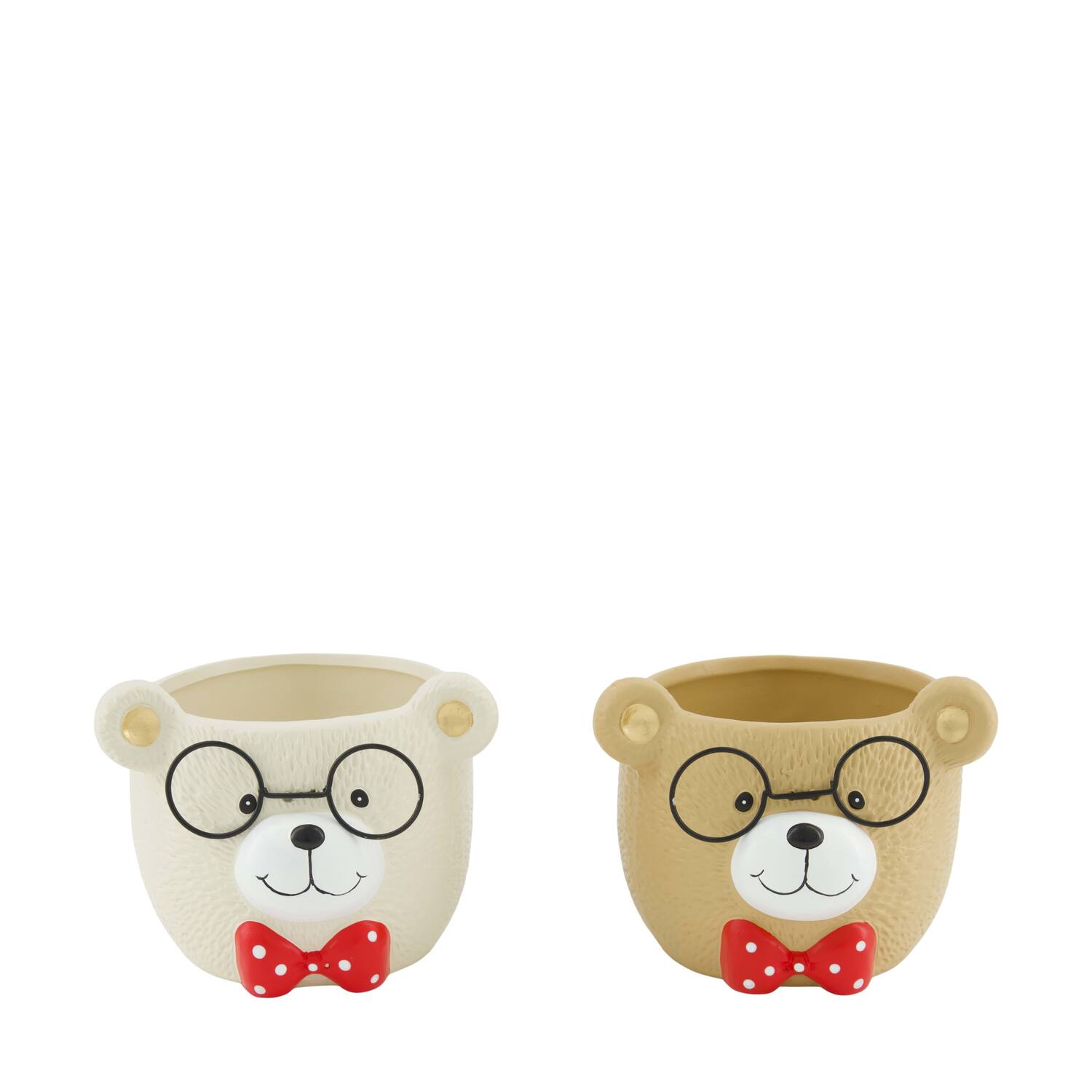 Planter bear ceramic 12.7x12.3x10.3cm C/2