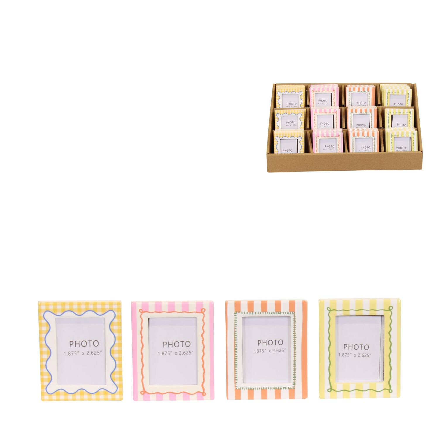 Photoframe ceramic 6.5x8x0.7cm A/4