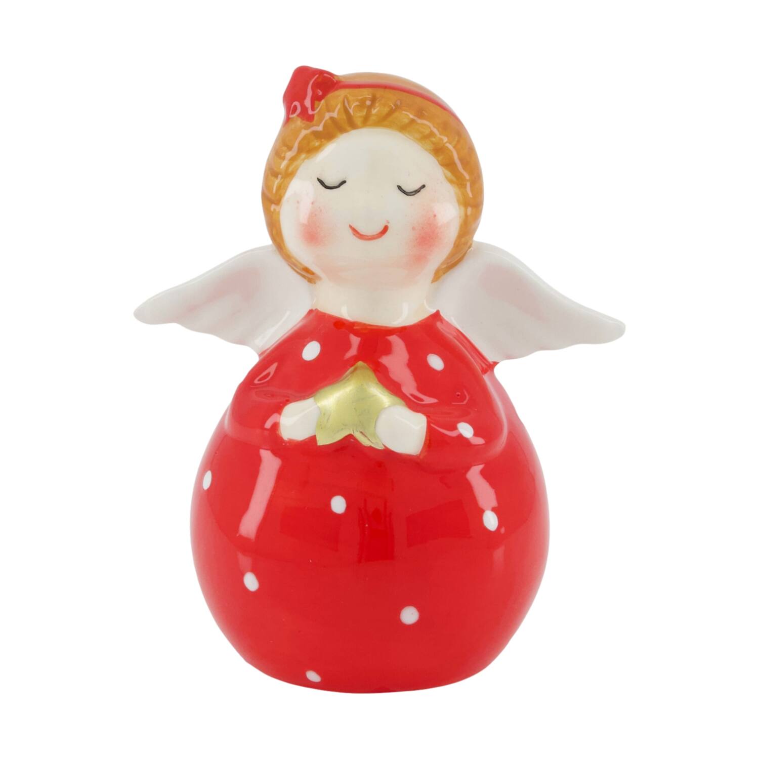 Figurine angel ceramic 8.3x6x10cm